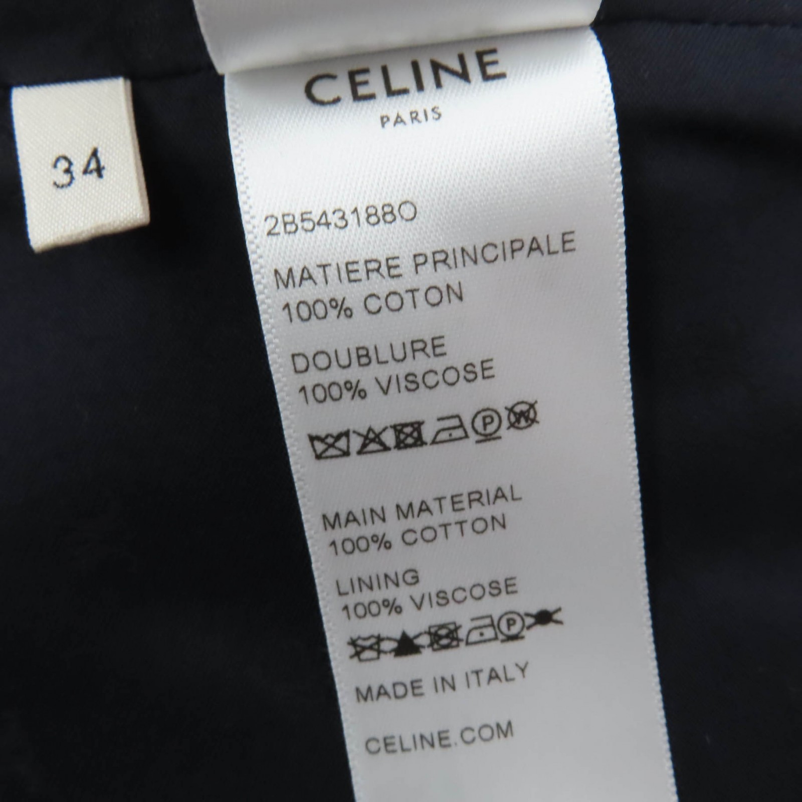 CELINE Flannel Check Cotton Cropped Sleeveless Top – DUTY FREE