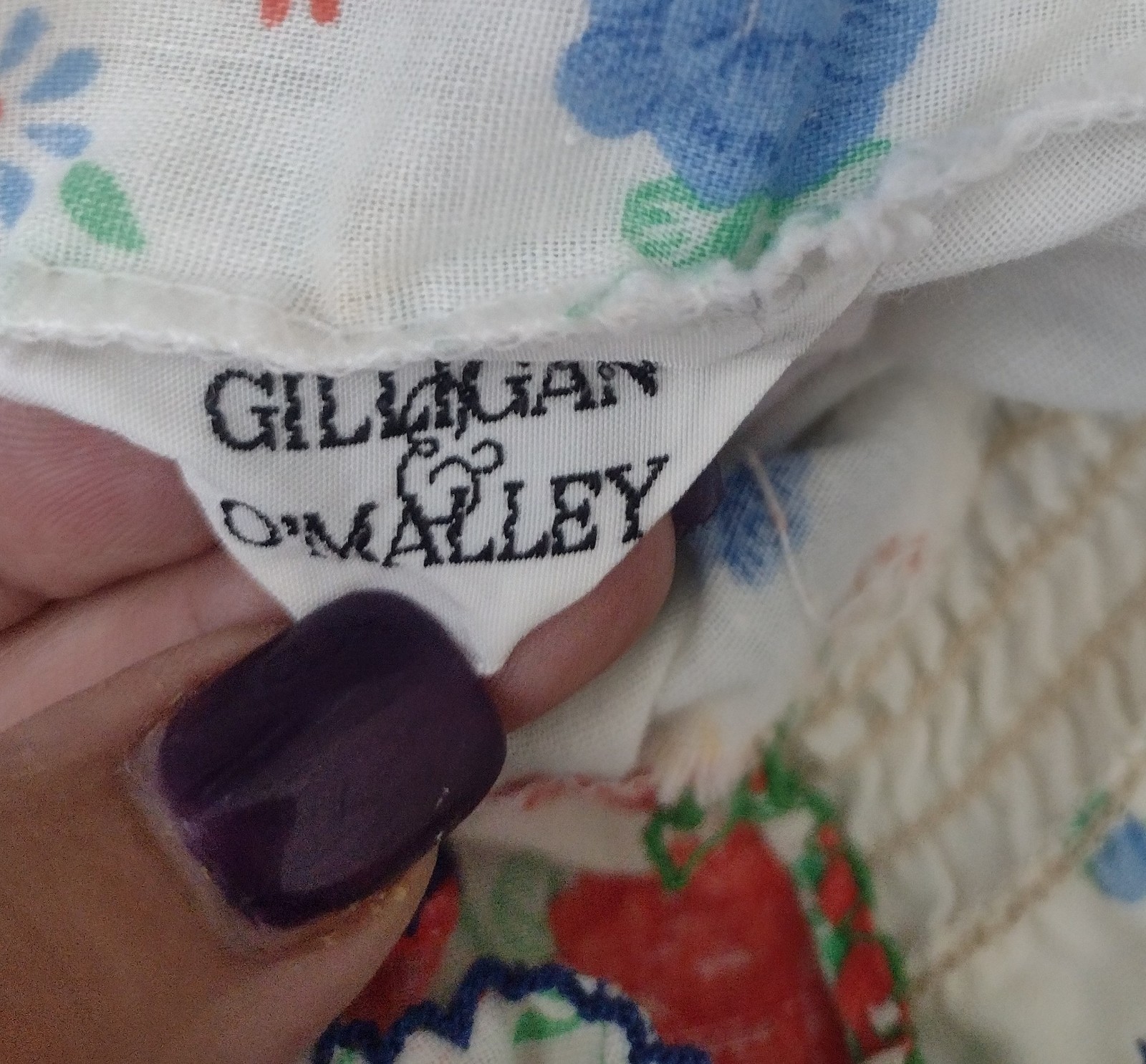 Vtg Gilligan O&rsquo;Malley Floral Smocked Nightgown Robe Set Size S Cottage Prairie