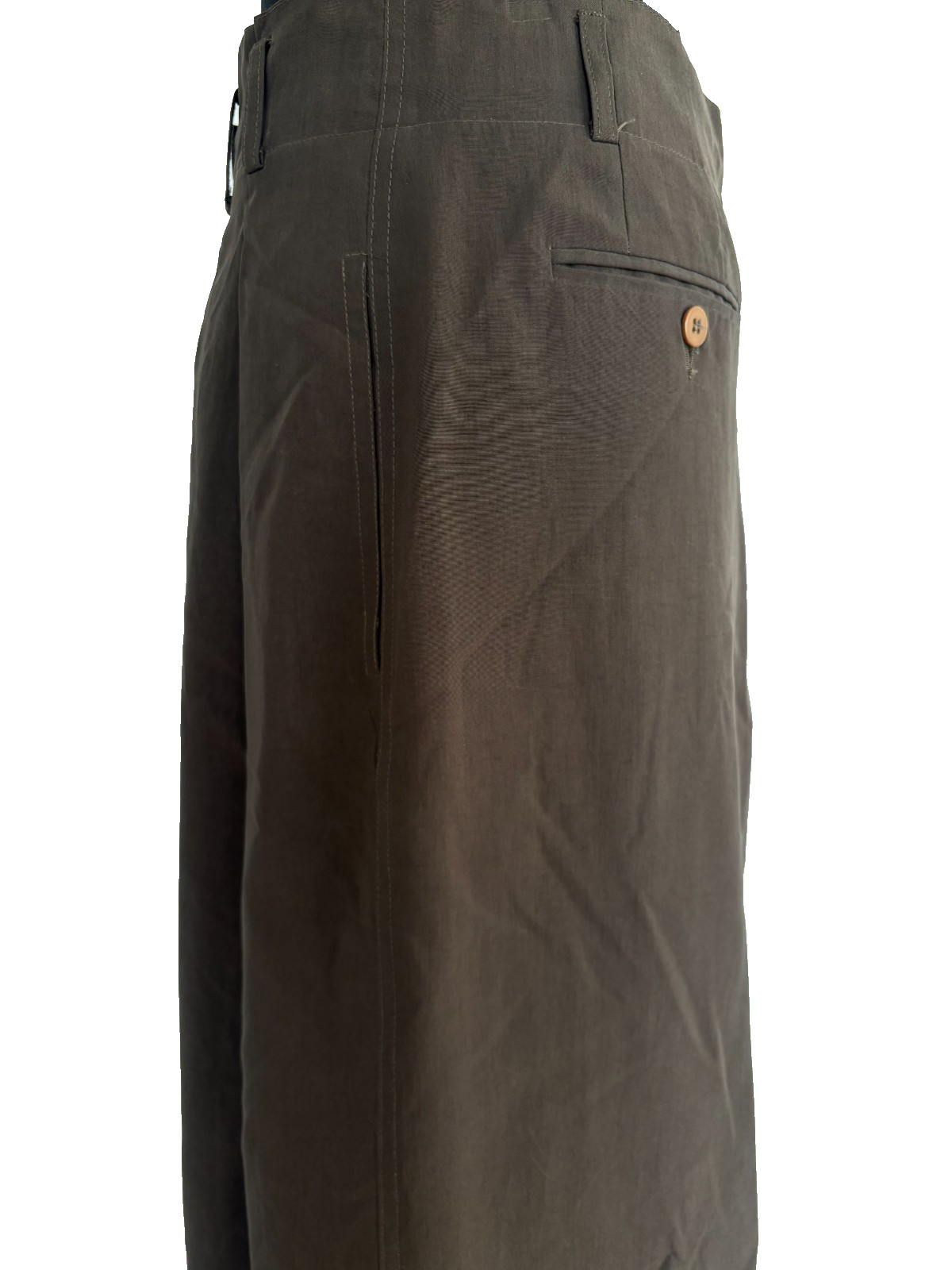 VTG Giorgio Armani Pleated Pleated Long Shorts, Pure Silk, Altered