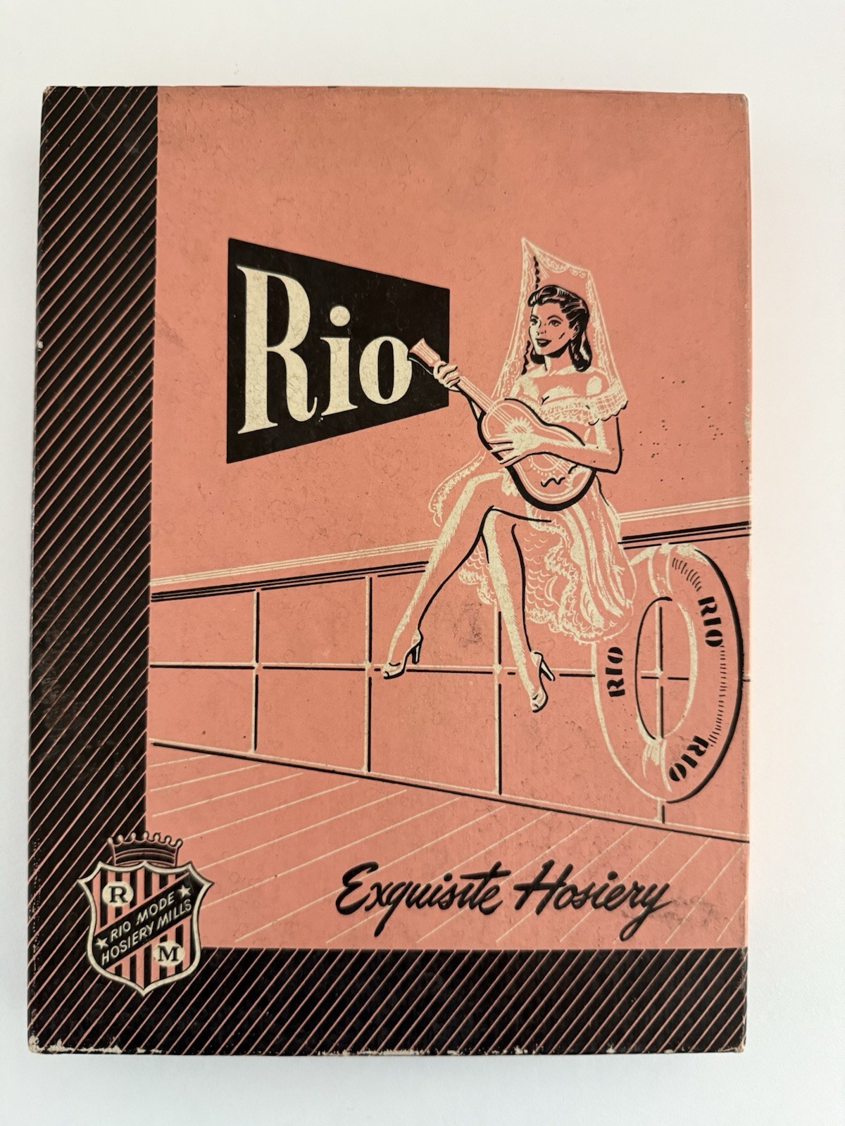 Vintage RIO Seamless Flat Knit Barefoot Stockings 3 Pairs In The Box