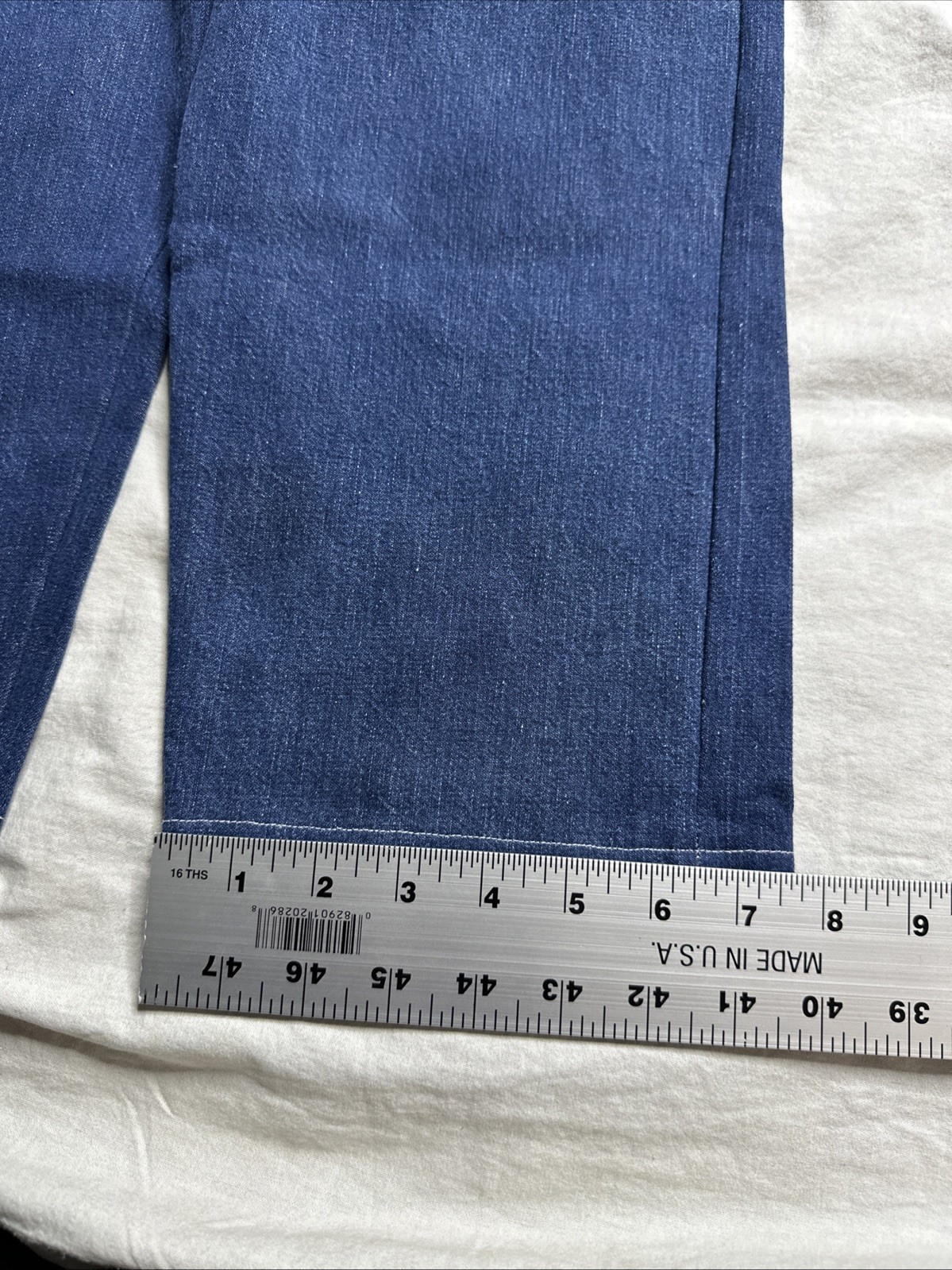 VTG WOMENS 26X24 Handmade Selvedge DENIM SIDE ZIP JEANS PANTS Pearl Snap