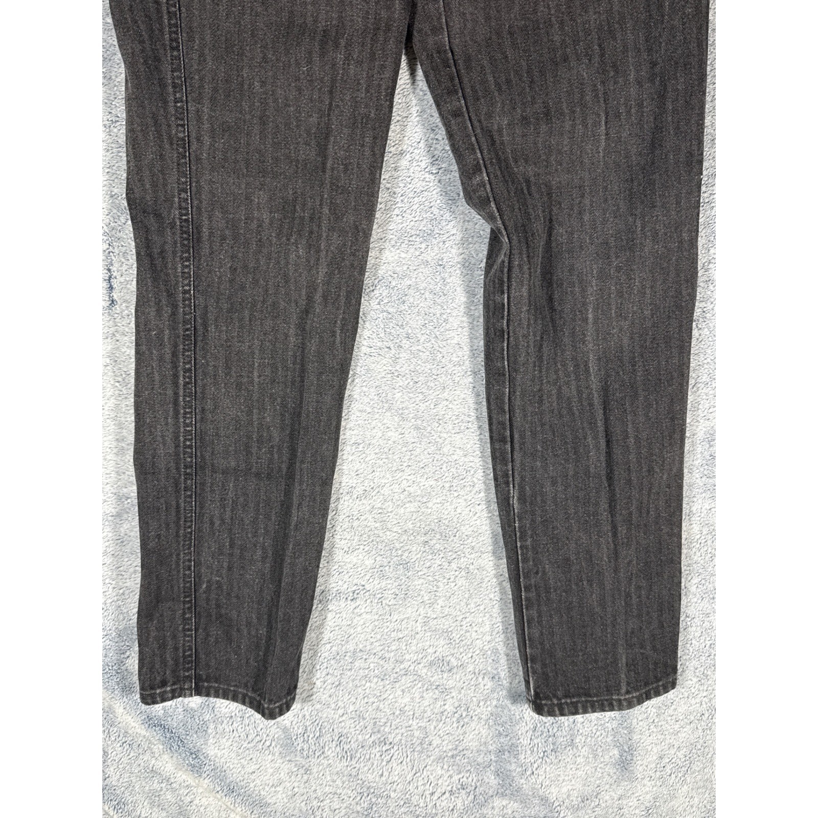Vintage Rockies High Waisted Button Fly Black Western Jeans 29/9 1226216