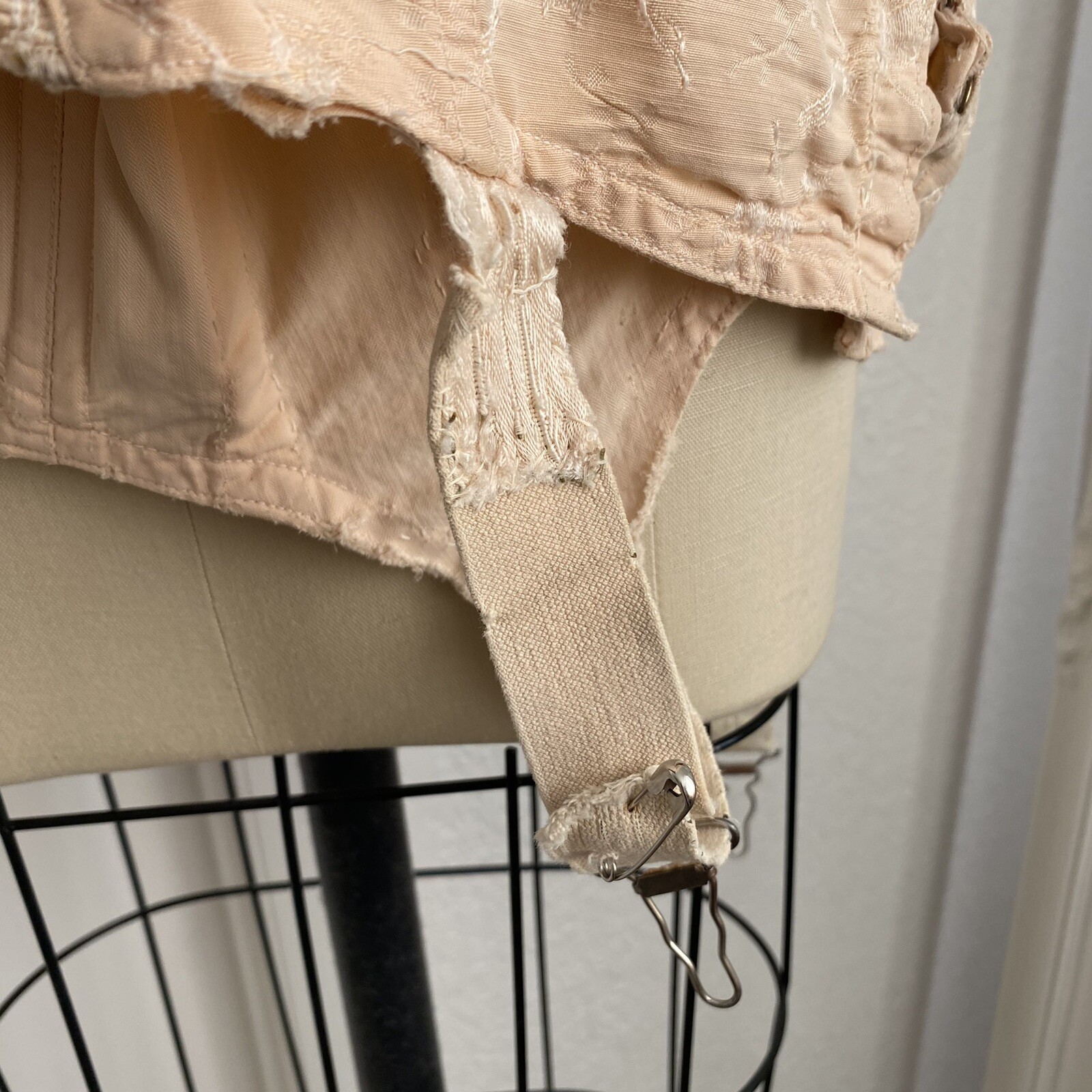 READ Vtg Sears Charmode Corset Girdle Open Bottom USA DAMAGED
