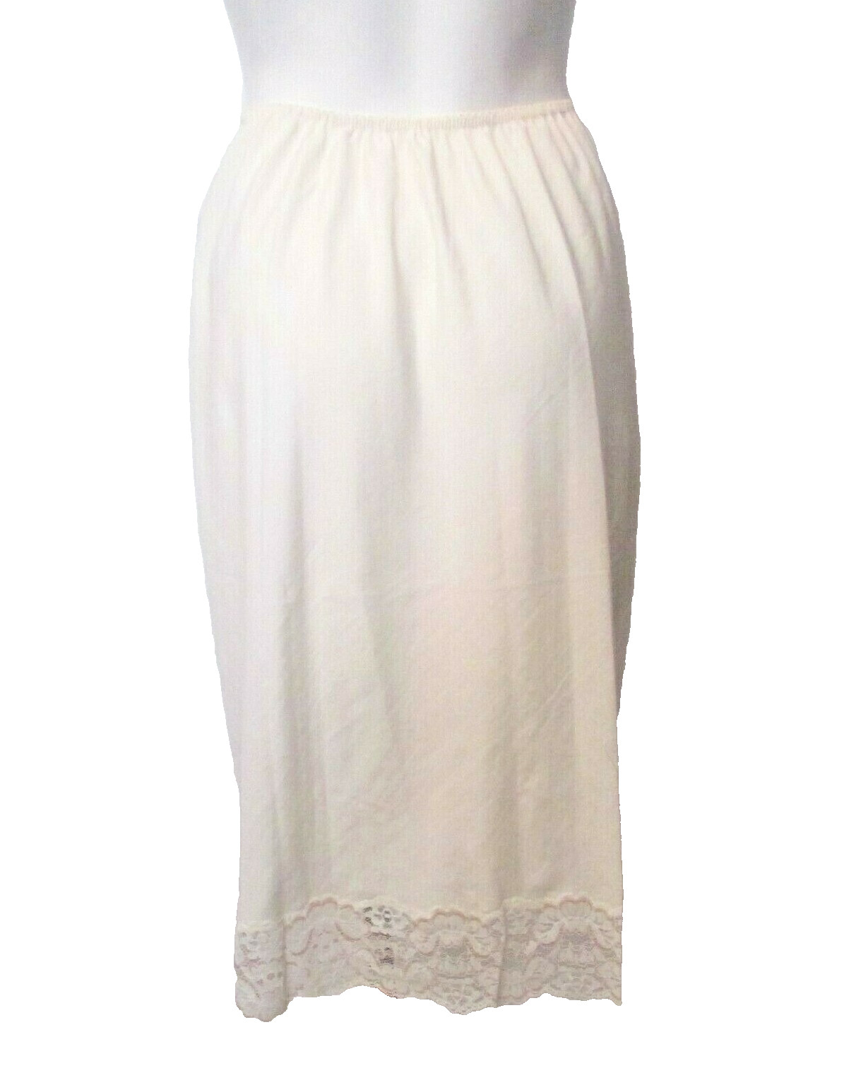 Evan-Picone Non-Stretch Slippery Polyester 25.5&Prime; Half Slip Petticoat S USA made
