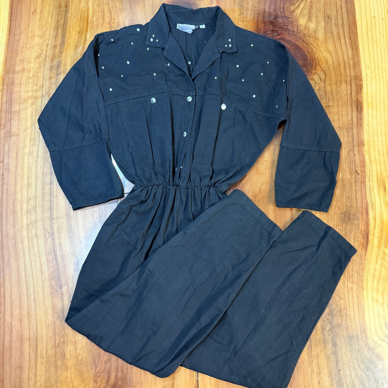 Vintage 80s 90&rsquo;s Cherokee Women&rsquo;s Jumpsuit 8 Cotton Bling Beaded SS16