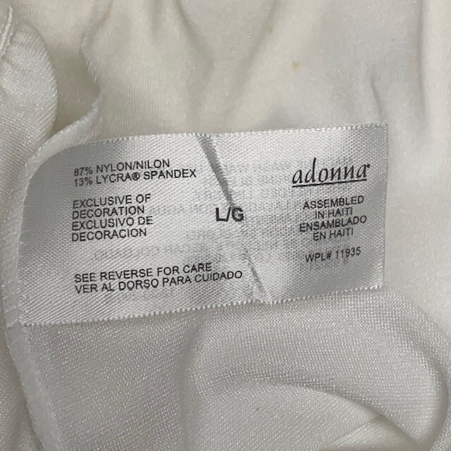 NWT JCPenney Adonna Light Control Stretch Satin Panties. Size Large