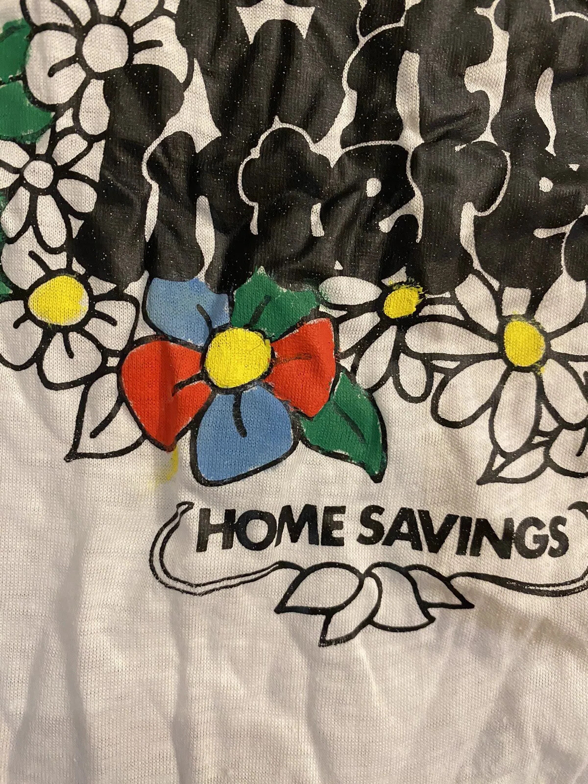 Vintage 1976 Shirt Cans Paint And Wear Shirt “Home Savings” *See Description”