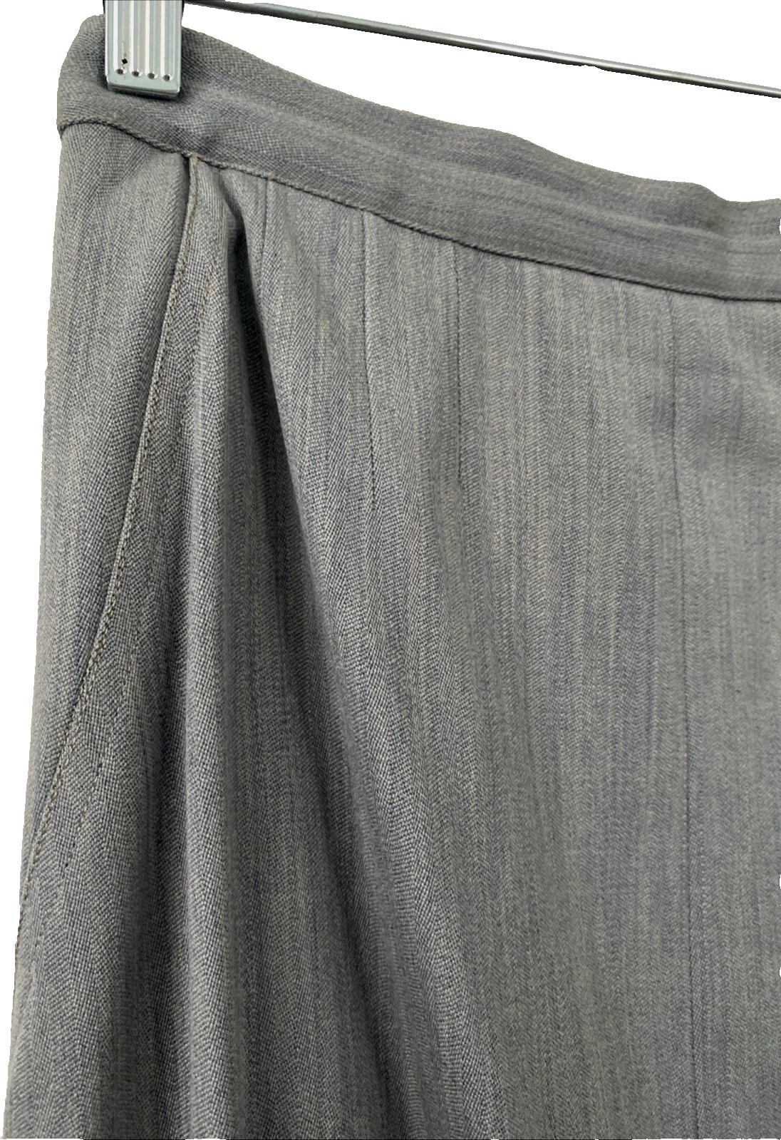 1940s Vtg Swansdown Gray Wool 2 Pc Suit Button Jacket & Skirt Nipped Waist OOAK