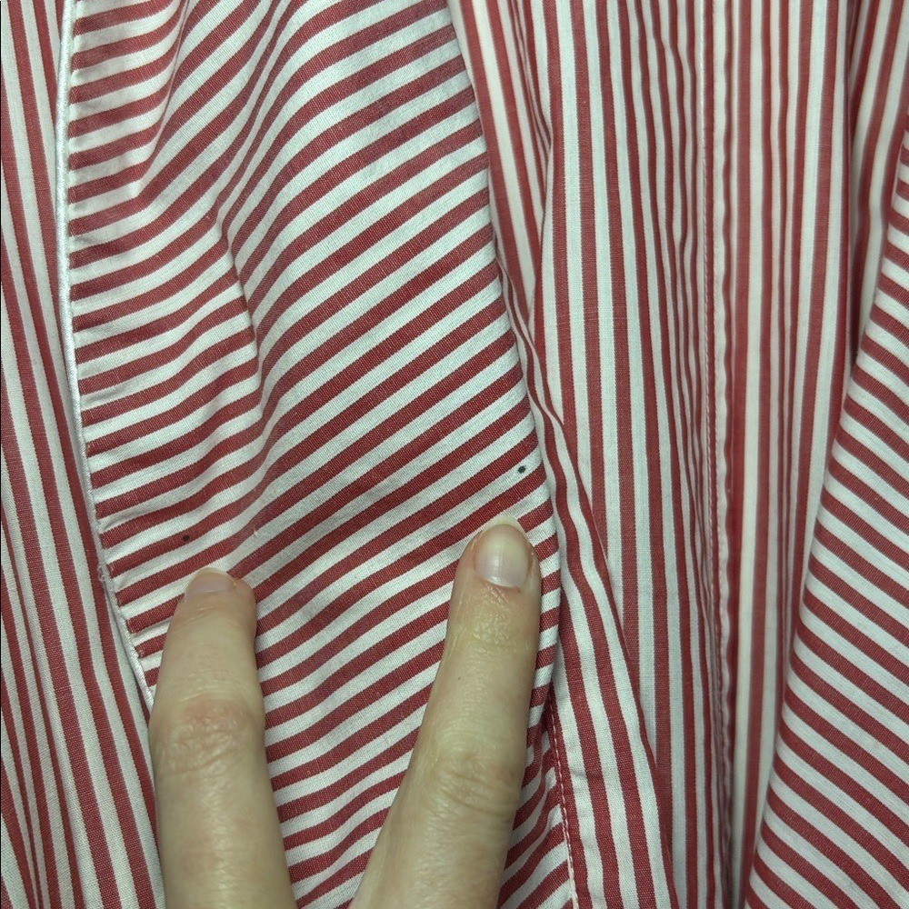VINTAGE Valentino Intimo Intimates Pink and White Striped Robe 100% cotton