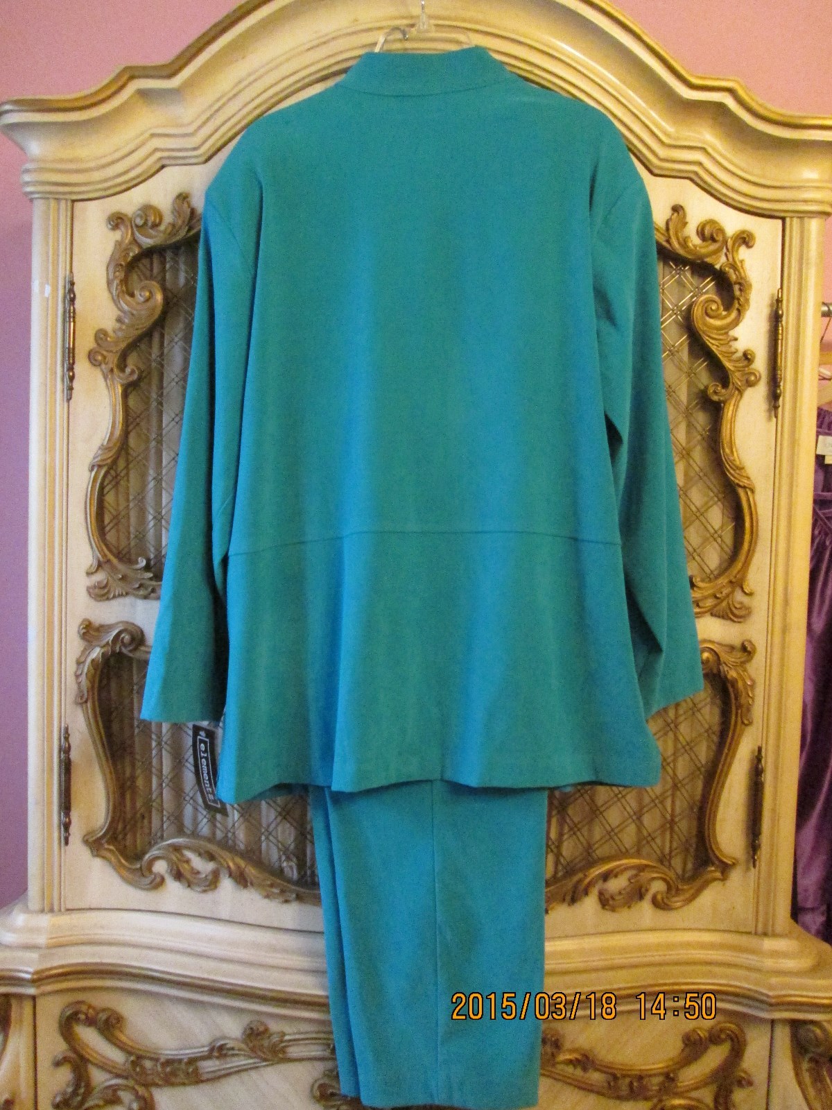 Elementz Blue 2 piece pant suit Jacket XL, Pants L
