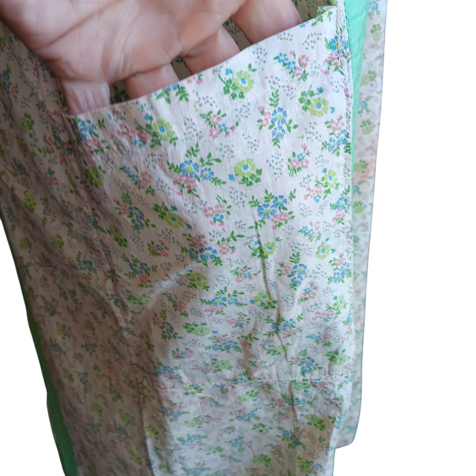 True Vintage Dress 30&rsquo;s Depression House Floral Print Cotton Handmade Chore Wife