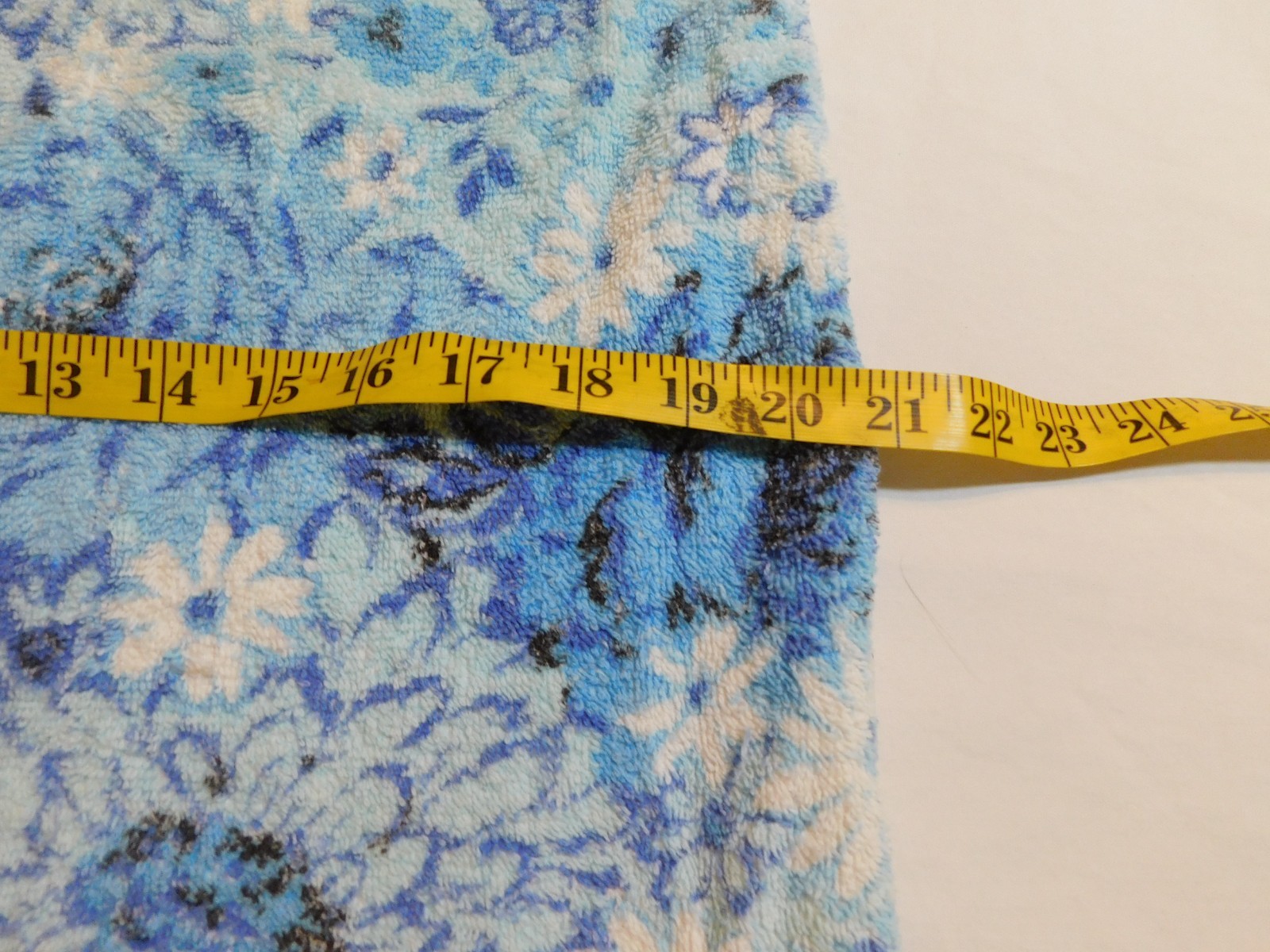 VTG TERRY CLOTH TOWEL DRESS 60&rsquo;s BEACH TOWEL COVER UP GROOVY HANDMADE sz S M