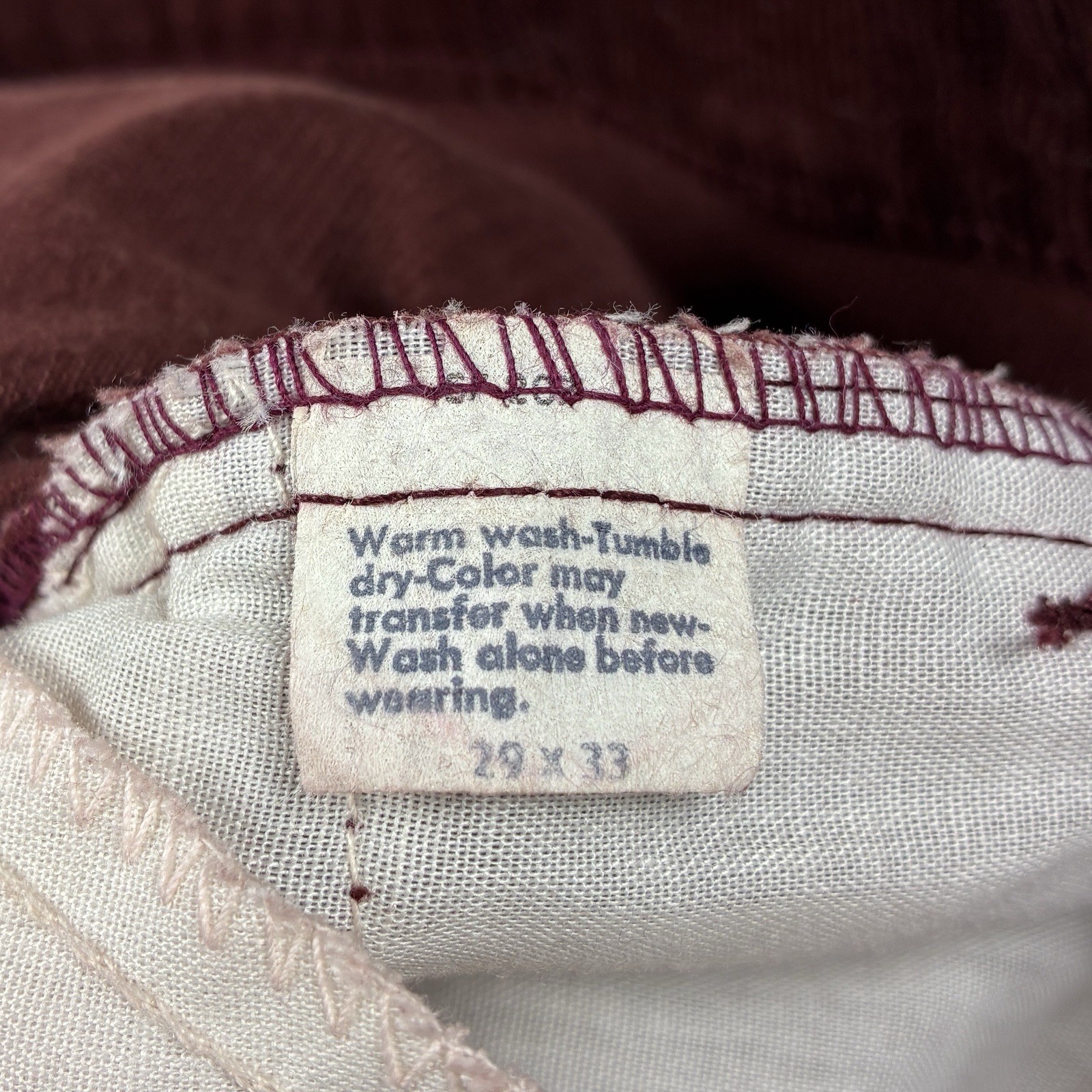 VTG 70s Levi&rsquo;s 646 Corduroy Bell Bottom Flare Pants 1583 White Tab 29×33 (28×32)