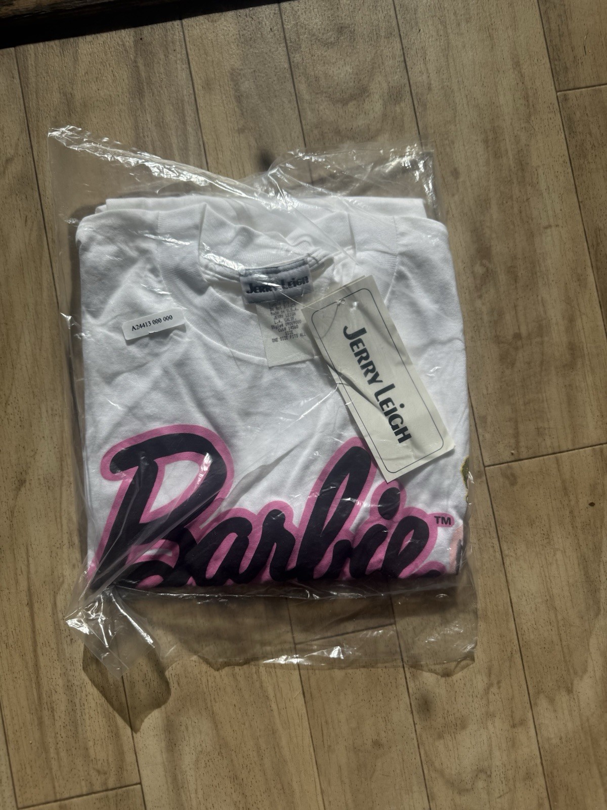 Vintage 1993 Barbie 1959 Graphic Tee White Jerry Leigh Made in USA One Size L