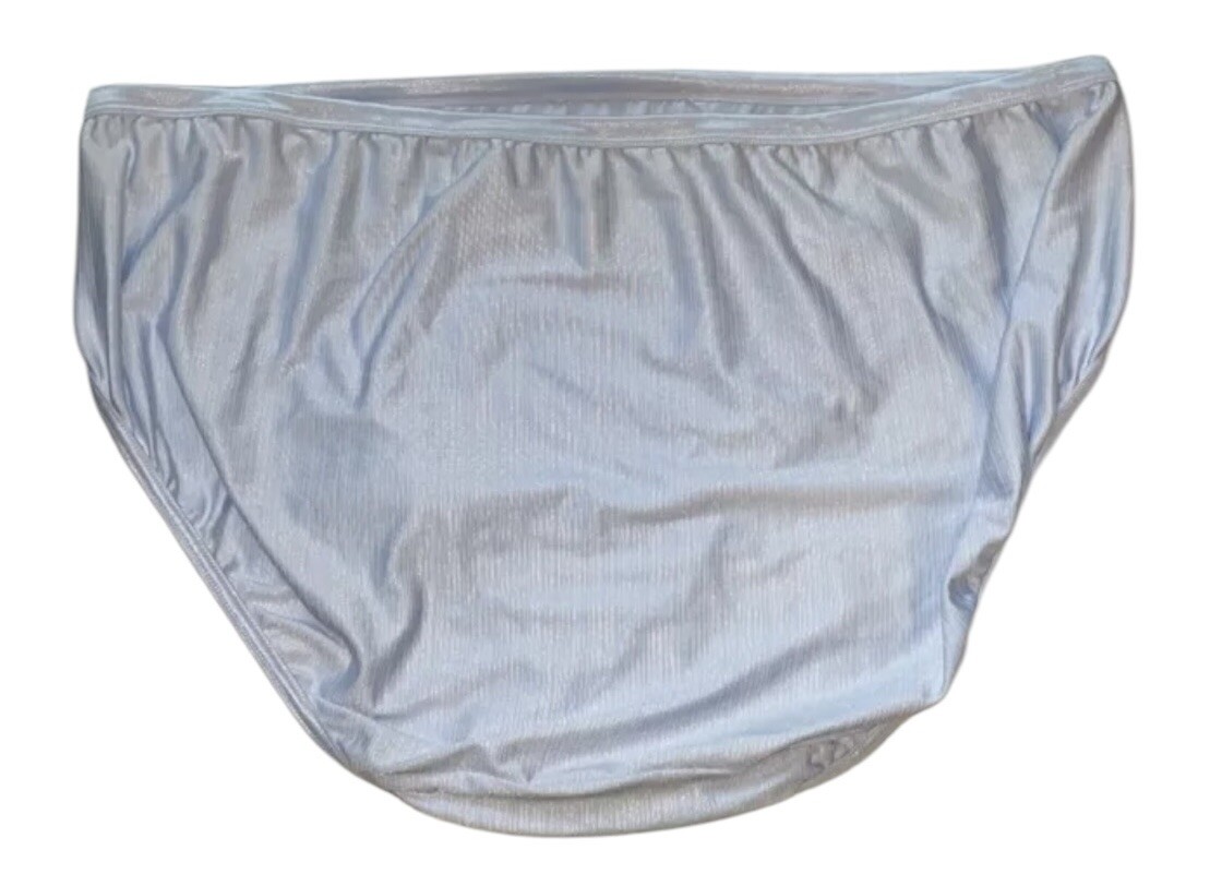 Vanity Fair Supreme Stretch Blue High Waisted Shiny Silky Panties 11/4XL NWT
