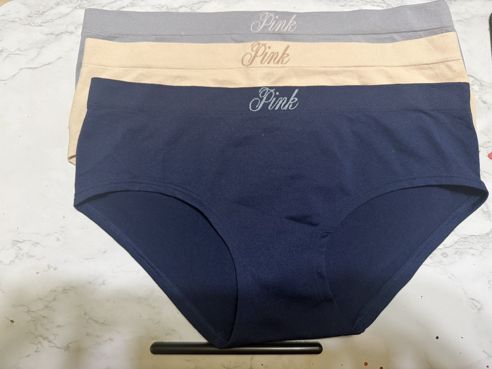 PINK Lot 3 Panties Size Small, stretchy, breathable NWT