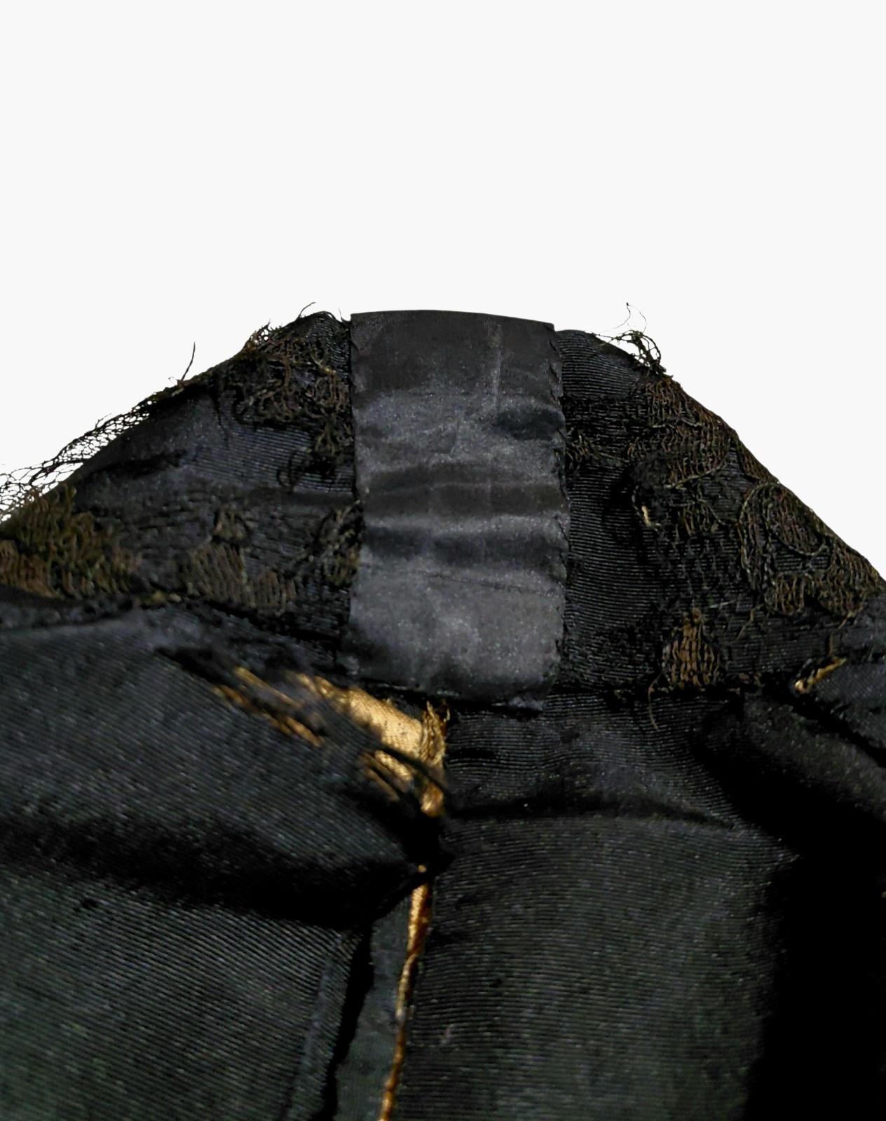 Antique 1890s Victorian Mourning Bodice Silk Faille FrenchJet Beads Wounded Bird