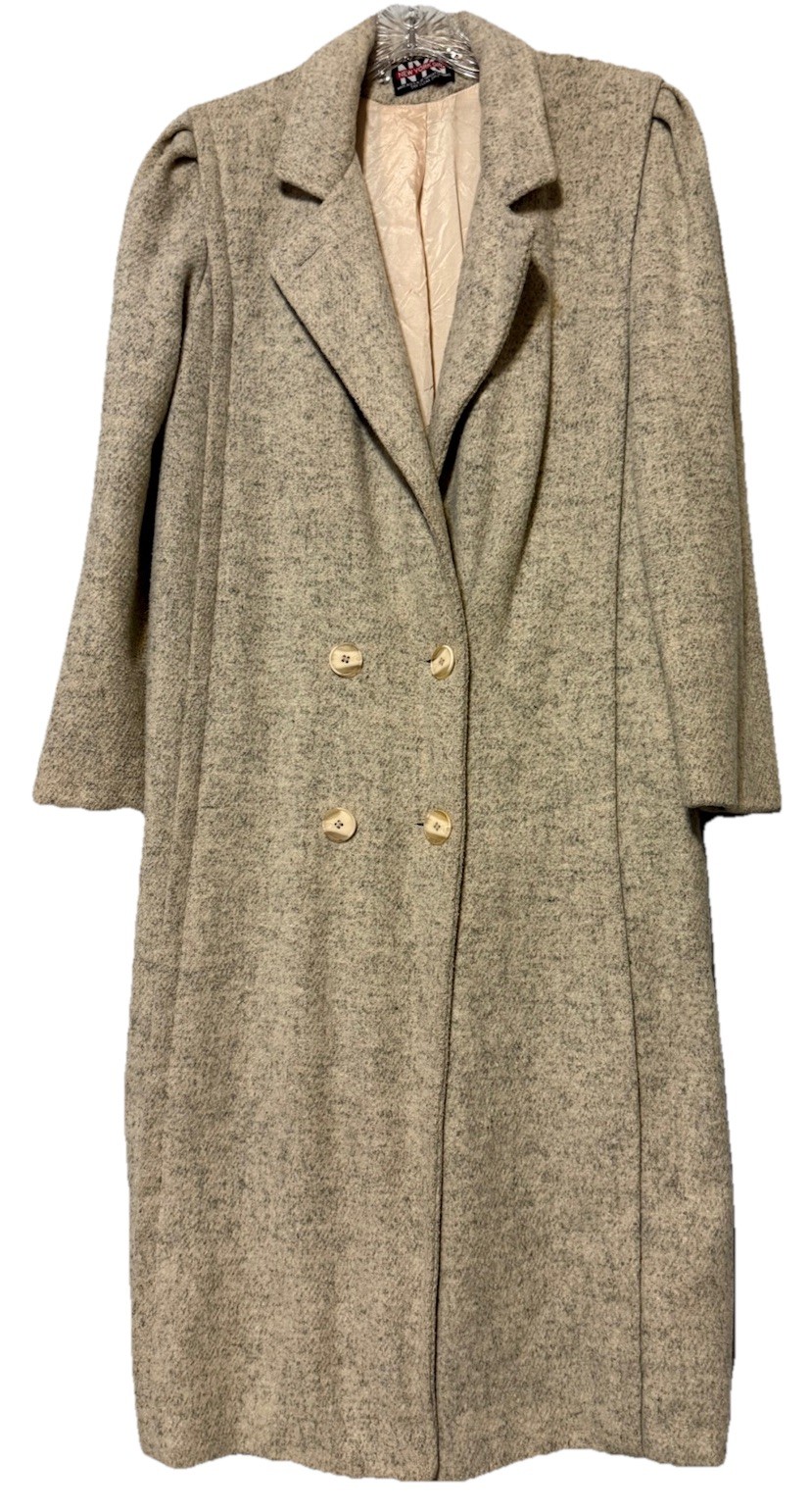 Vintage 70s New York Girl Wool Long Coat Lined Made in USA Measures Women S/M