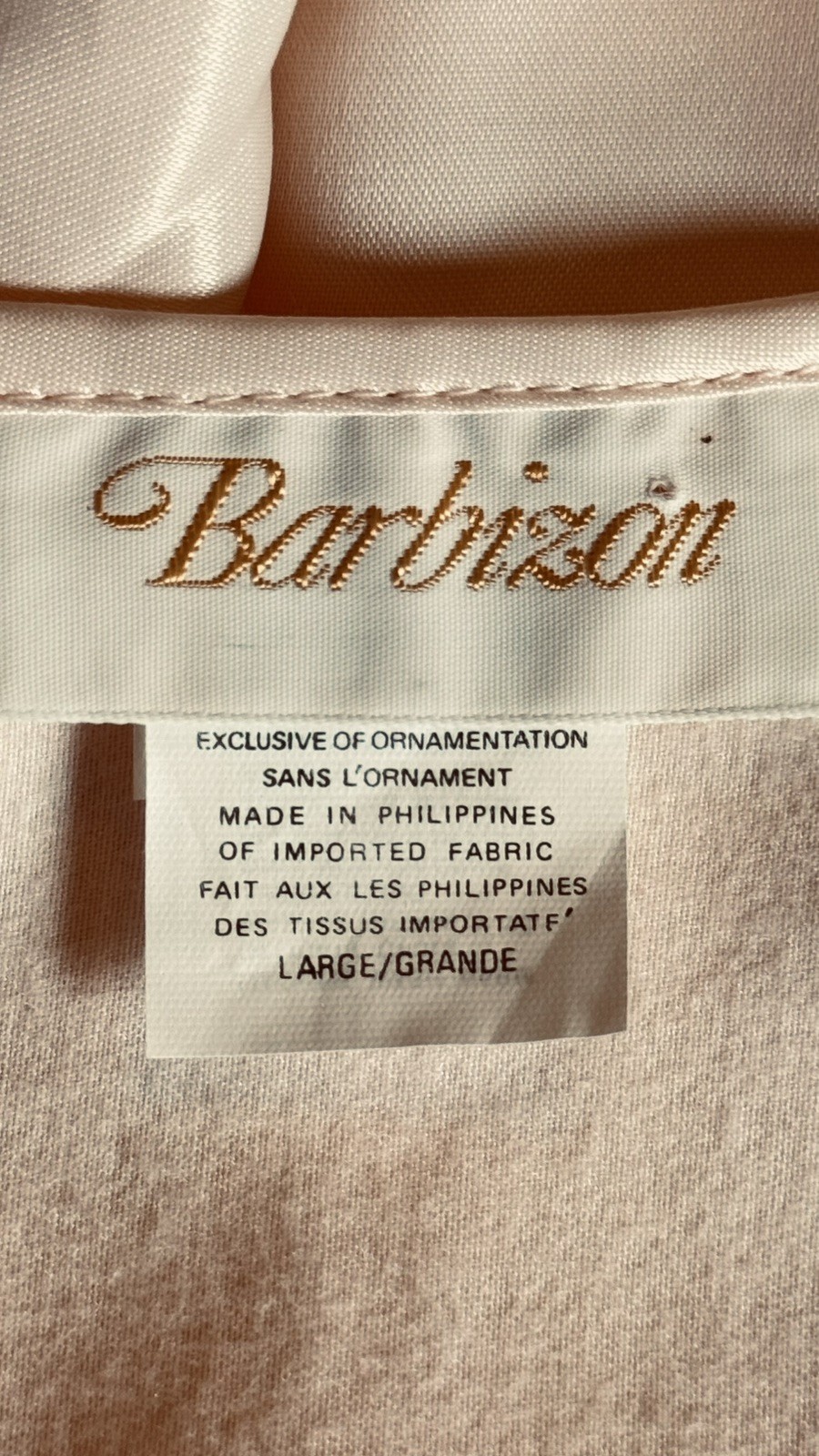 Vintage Barbizon Peach Robe & Nightgown Set NWT L Satin Lace Trim 80s Boudoir