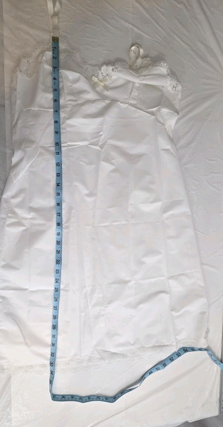 NWT Vntg. Sears Non-Cling Sz. 40 Average 100% Fortel Polyester Full Slip Tricot