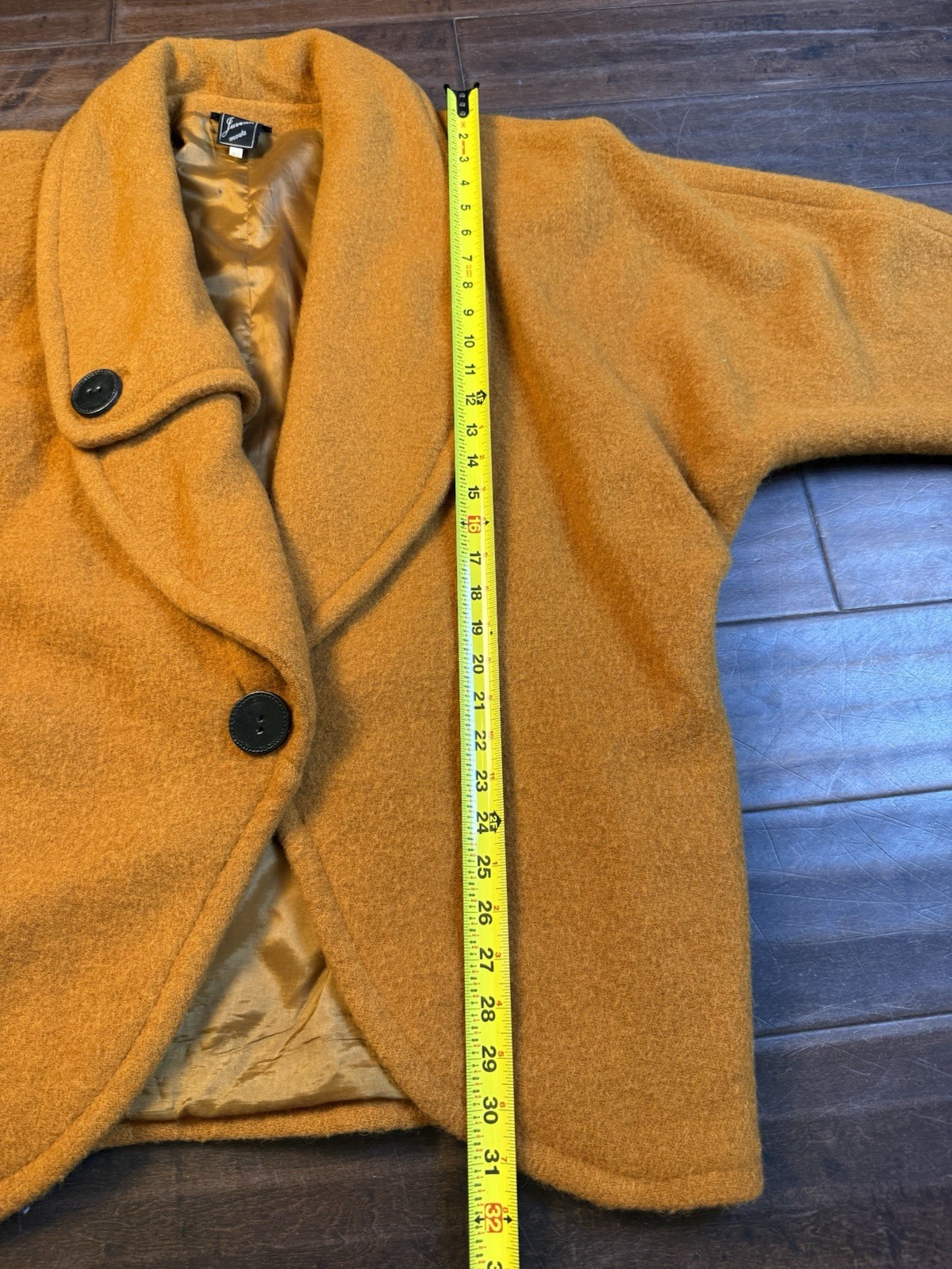 1970&rsquo;s Mid Century Modern Wool Jacket Made In Italy | Burnt Orange | IT 40 US L