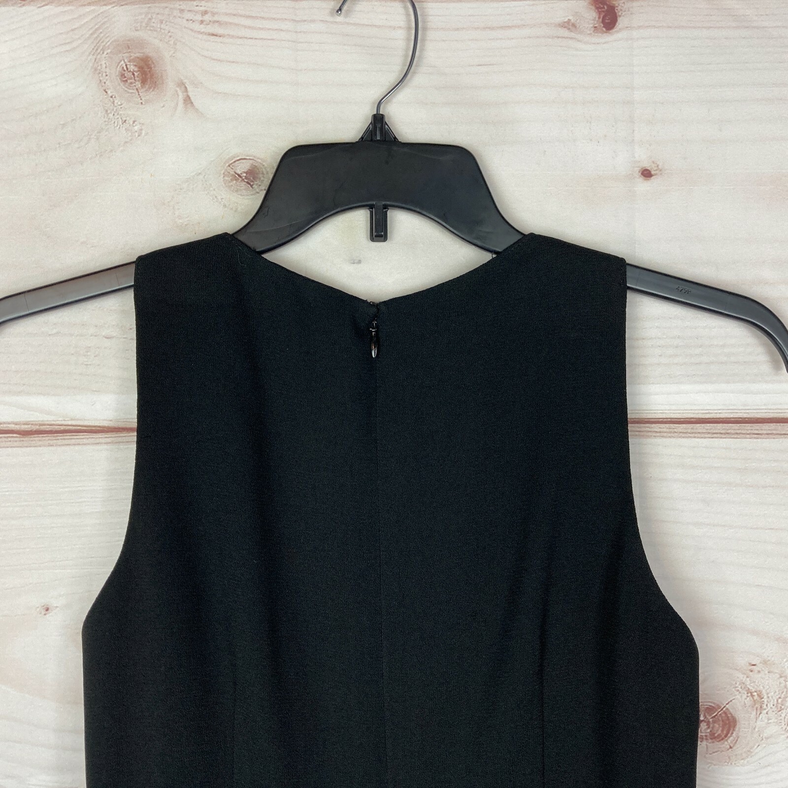 Nicole Miller Vintage Dress Jacket Set Womens 12 Black 90s Shift Solid Lined