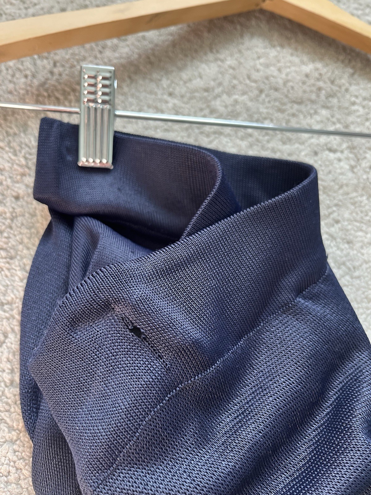 Vintage 80s Marina Spadafora 2 Pc Set Skirt Sleeveless Blouse Choker Neck Blue M