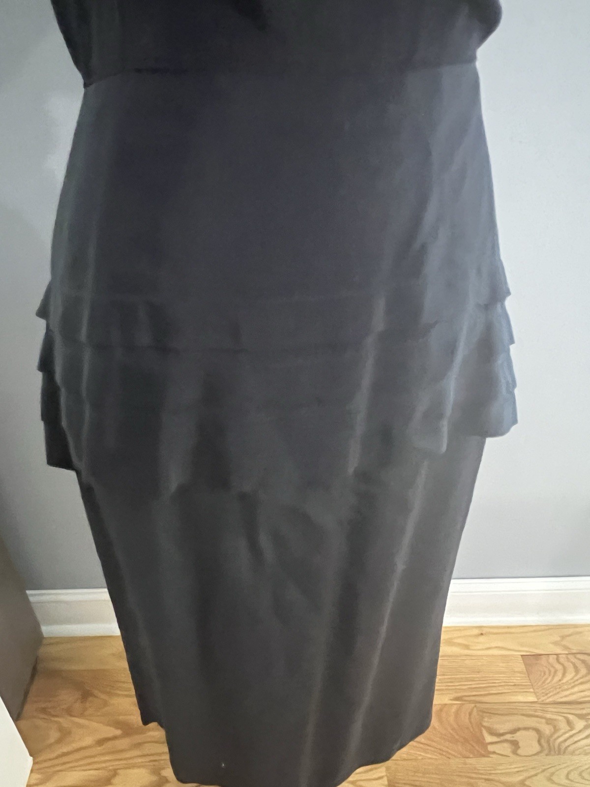 Women&rsquo;s Vintage Dress Size 5/6 Renditions New York Black Rayon Made in USA 80’s