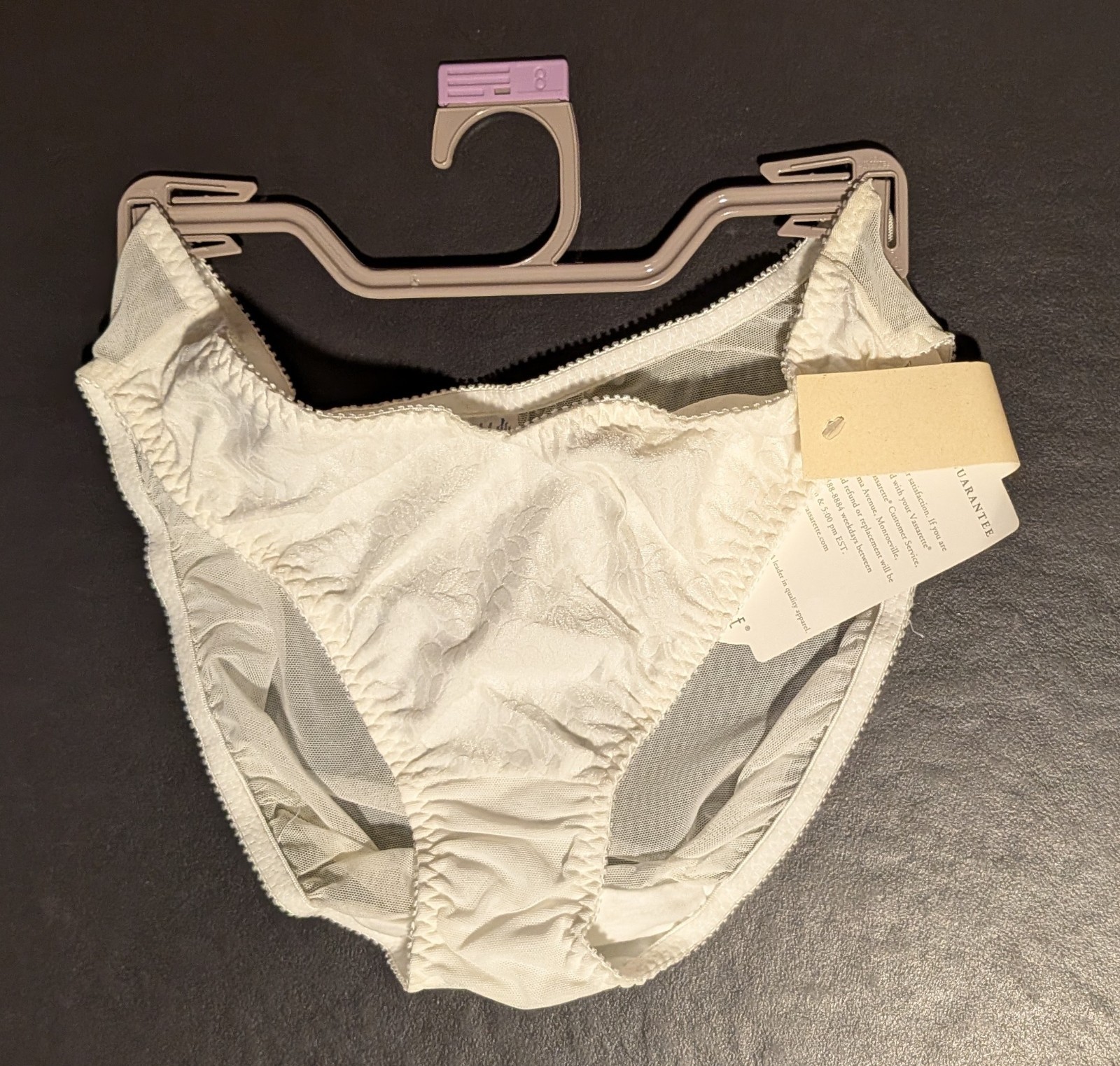 4X Vassarette Lingerie Panties Nylon Blend Leaf Tracings Print 18-177 8 / 46 NWT