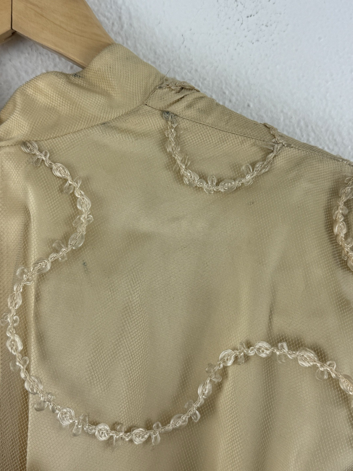 Vintage 1960s Fazzi By Howard Norm Gold Mesh Satin Swing Coat Overcoat RARE