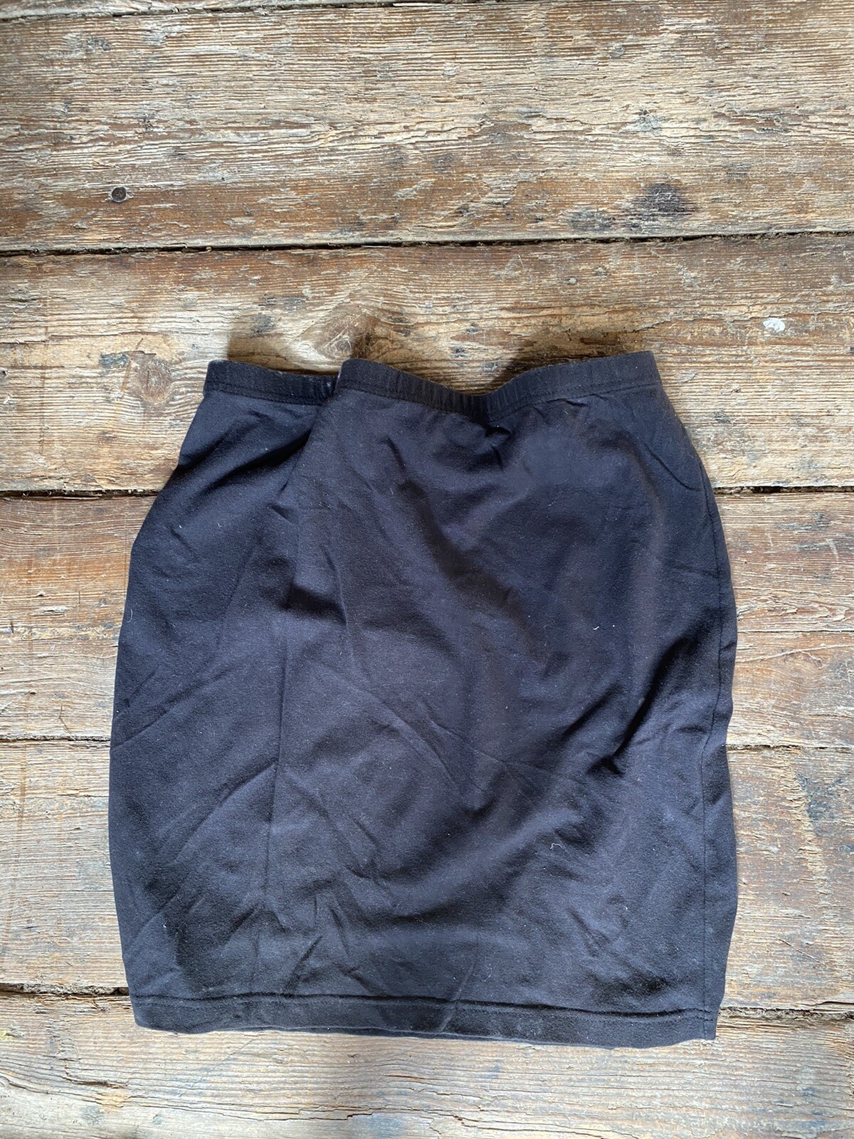Vintage Newport News Easy Style Pencil Skirt Black Knee Length Missy Large