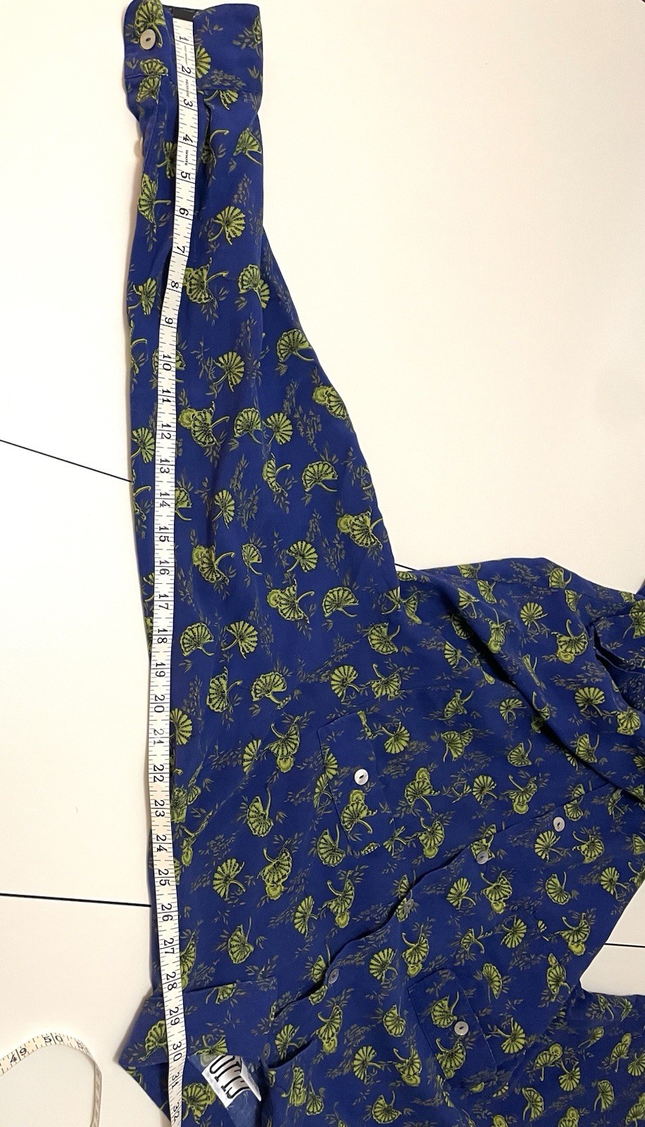 Vintage 1990s Y2K Floral Statement Maximalist Over Sized Silk Blouse Shirt LG