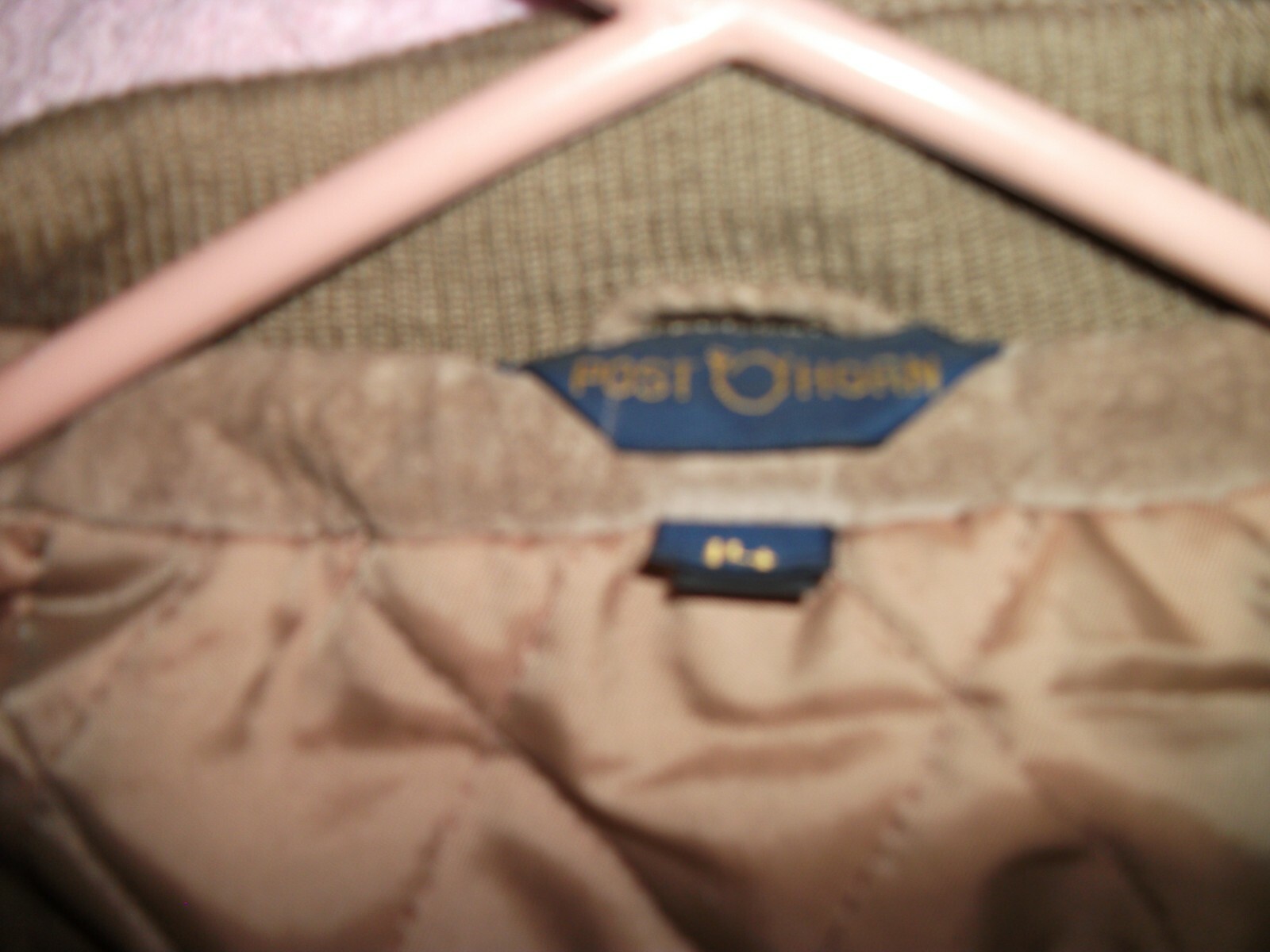 Vintage Post Horn female suede jacket