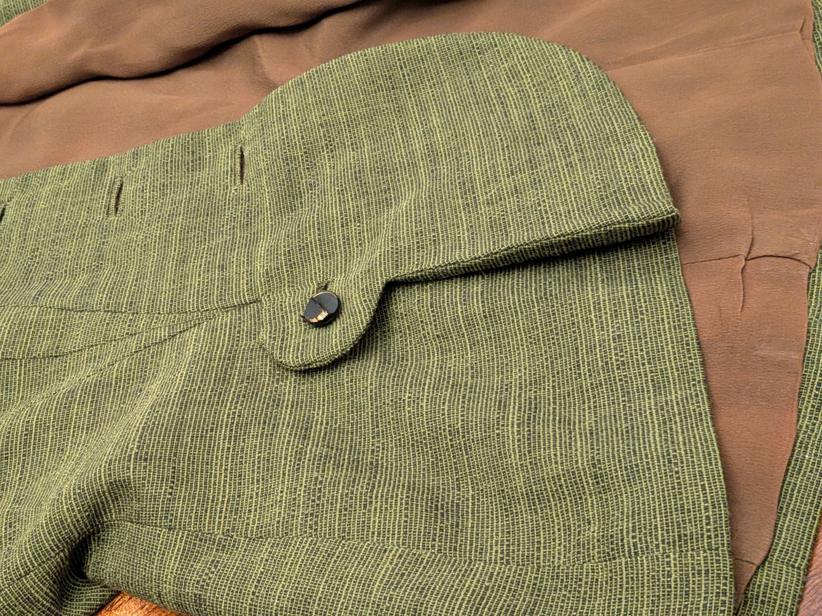 RARE 1940&rsquo;s YOUTHCRAFT Tweed Olive Green Jacket Skirt Suit EUC Gorgeous!!