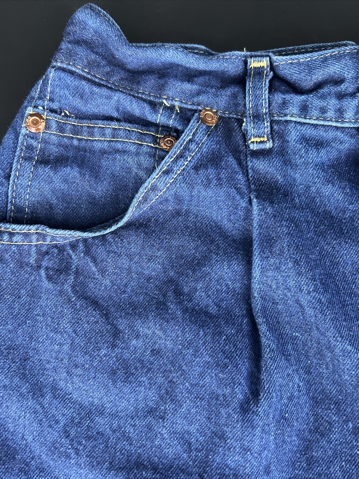 Vintage 80’s High Waist Lee Mom Jeans Size 13 (33”x29”) Pleated Tapered Leg 13”