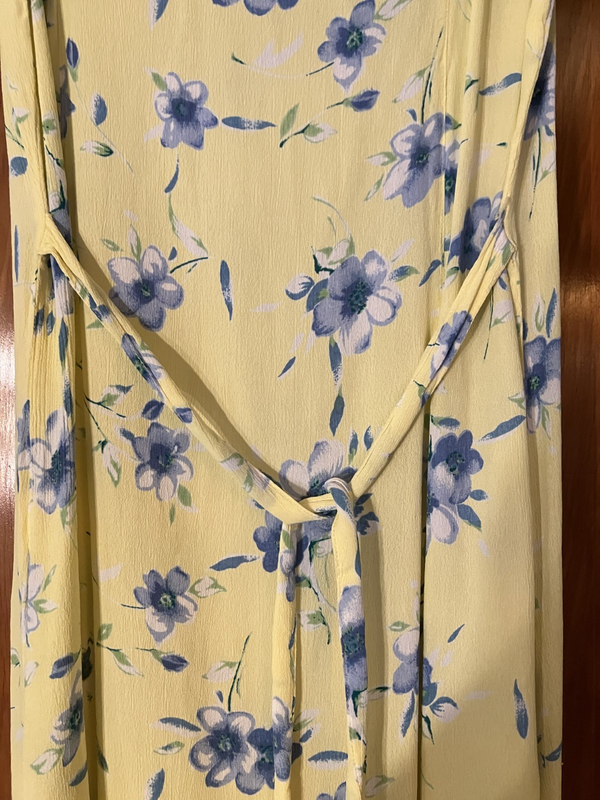 Vintage Classic Eileen West Floral Rayon Maxi Dress