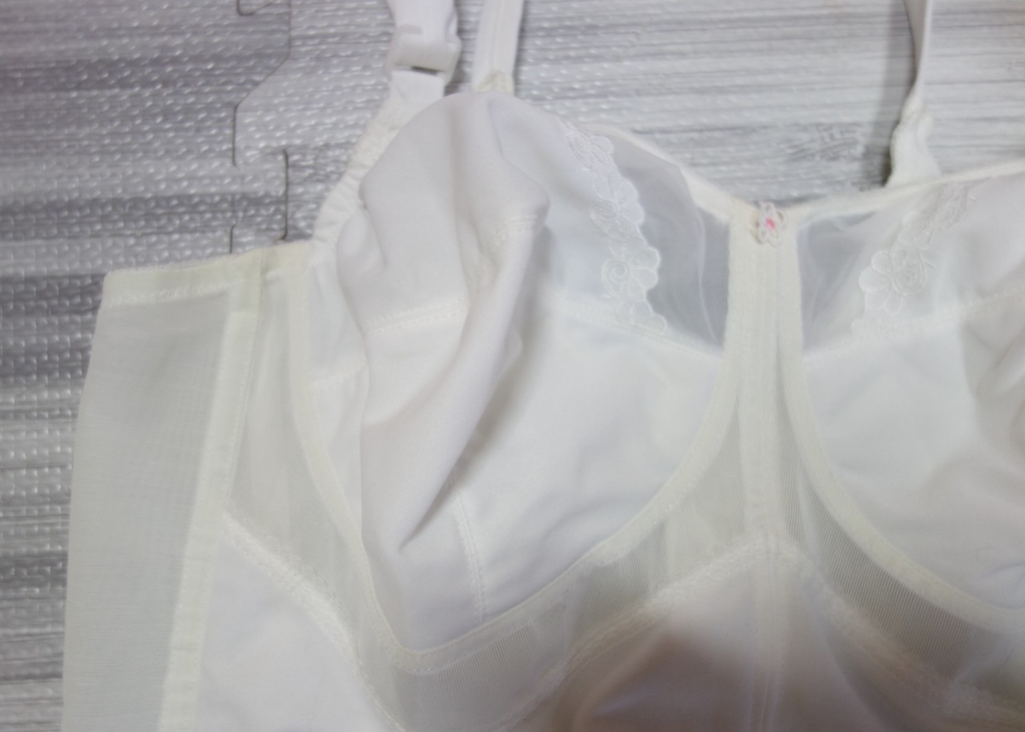 Vintage JCP Goddess Longline Shaper Size 46B #1304 White NOS