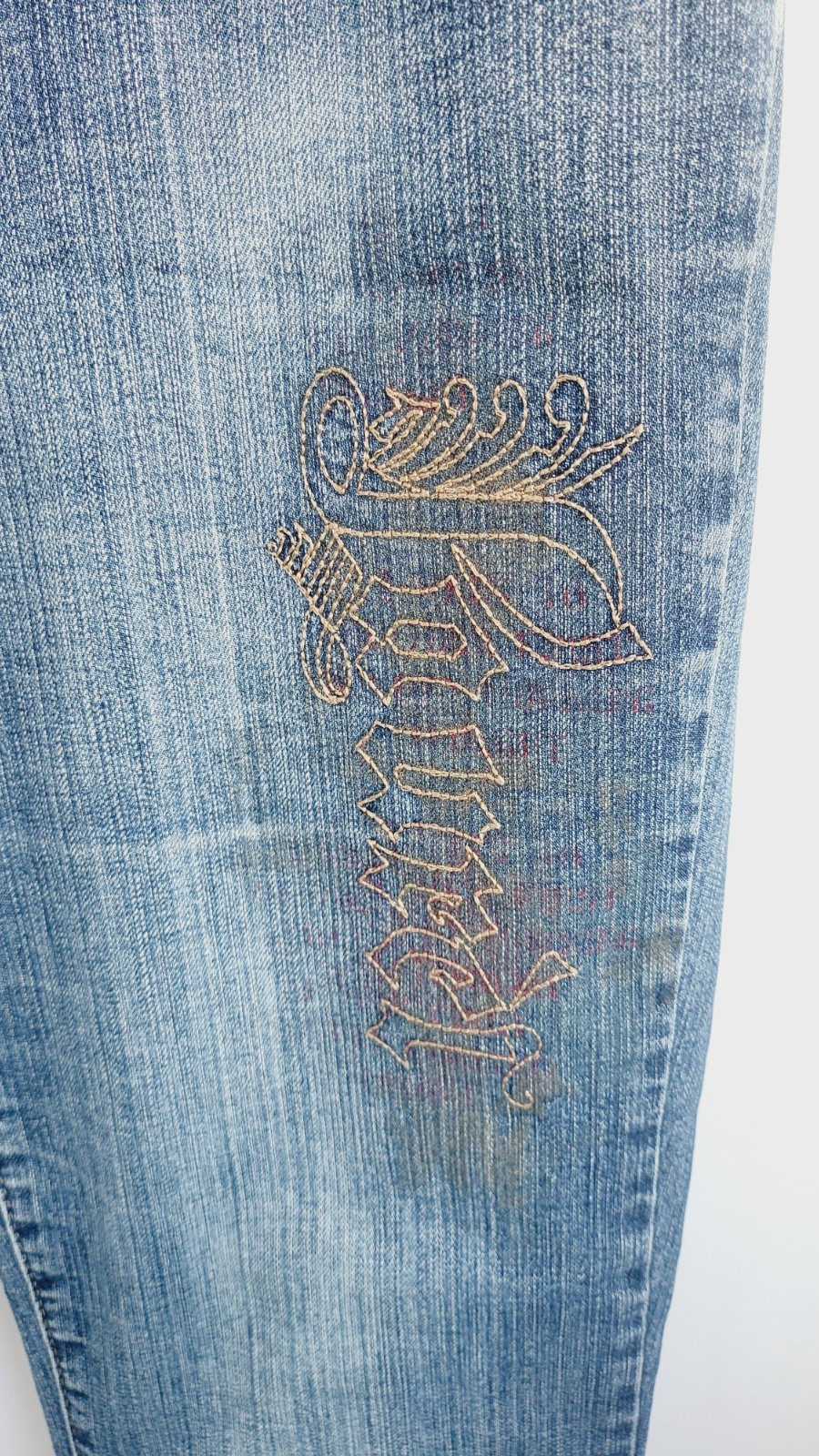 Vintage Laurel Jeans – 90s Designer Denim, Embroidered Logo, Size 40 EU