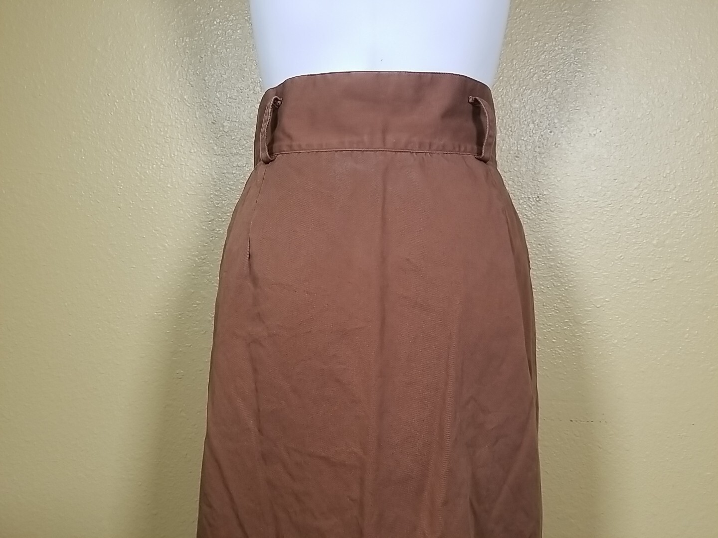 VTG Copper Key High Waist Pencil Skirt Old Money Preppy Business Quiet Luxury