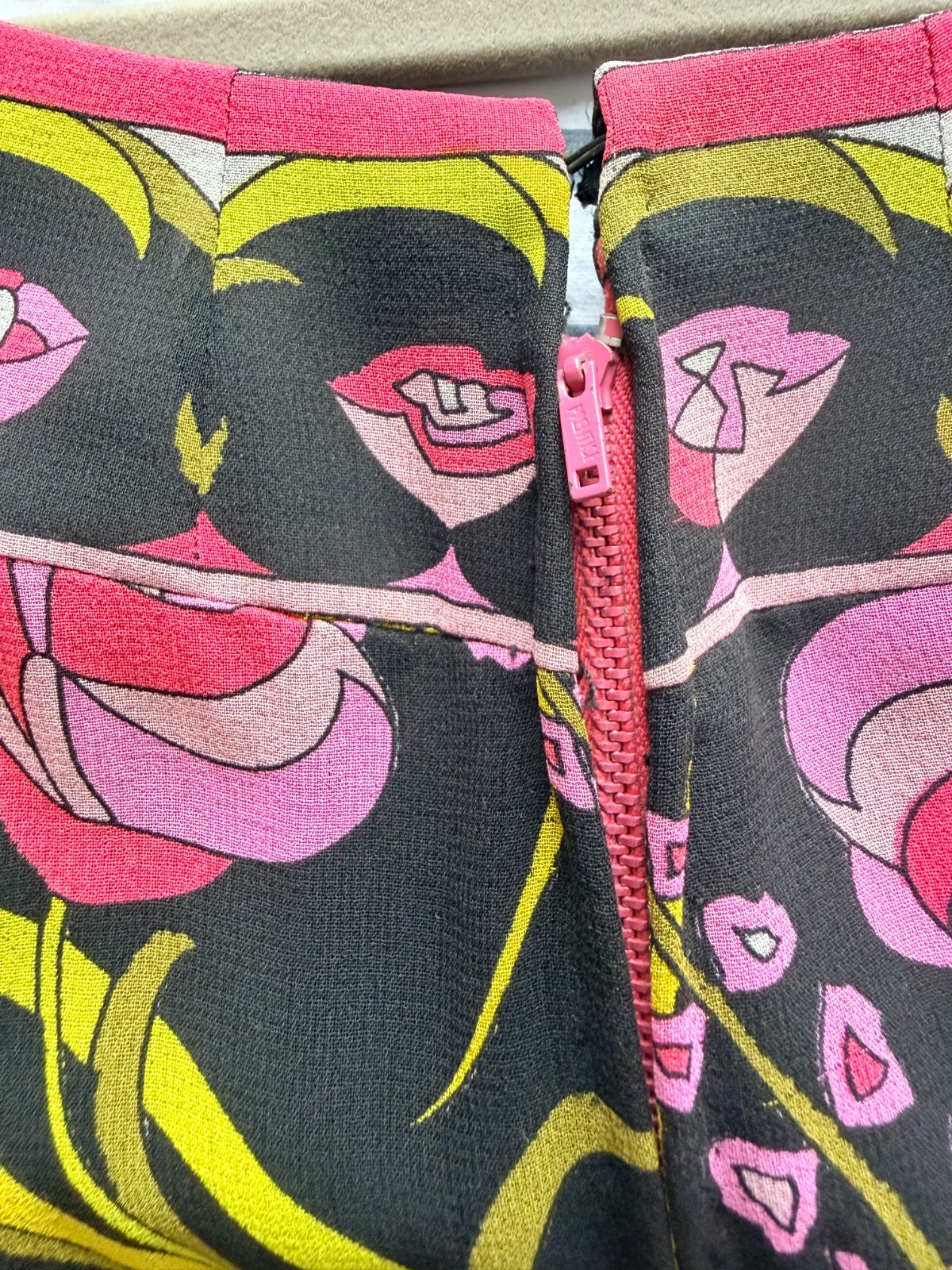 Vintage Emilio Pucci Maxi Dress 8 Floral Print Empire Waist Italy Saks