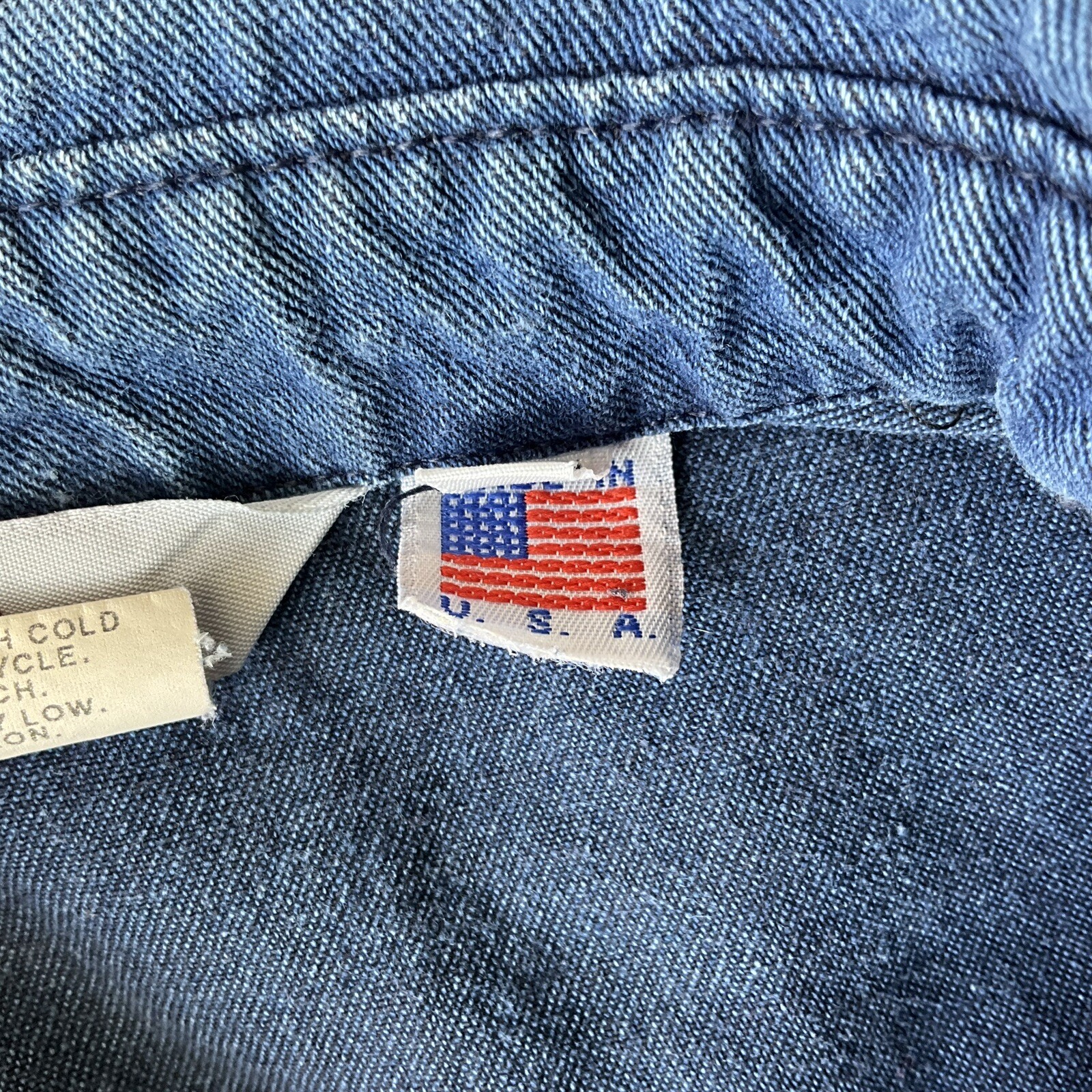 Vintage Bar N None Shirt Woman&rsquo;s Large Long Sleeve Denim Embroidered Cuffs USA
