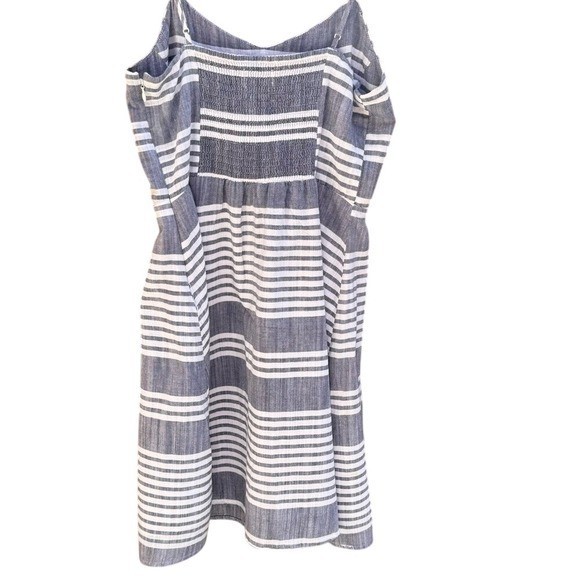 OLD NAVY. Blue/White Striped Cami dress. Size Small. Zipper on side. Lin…