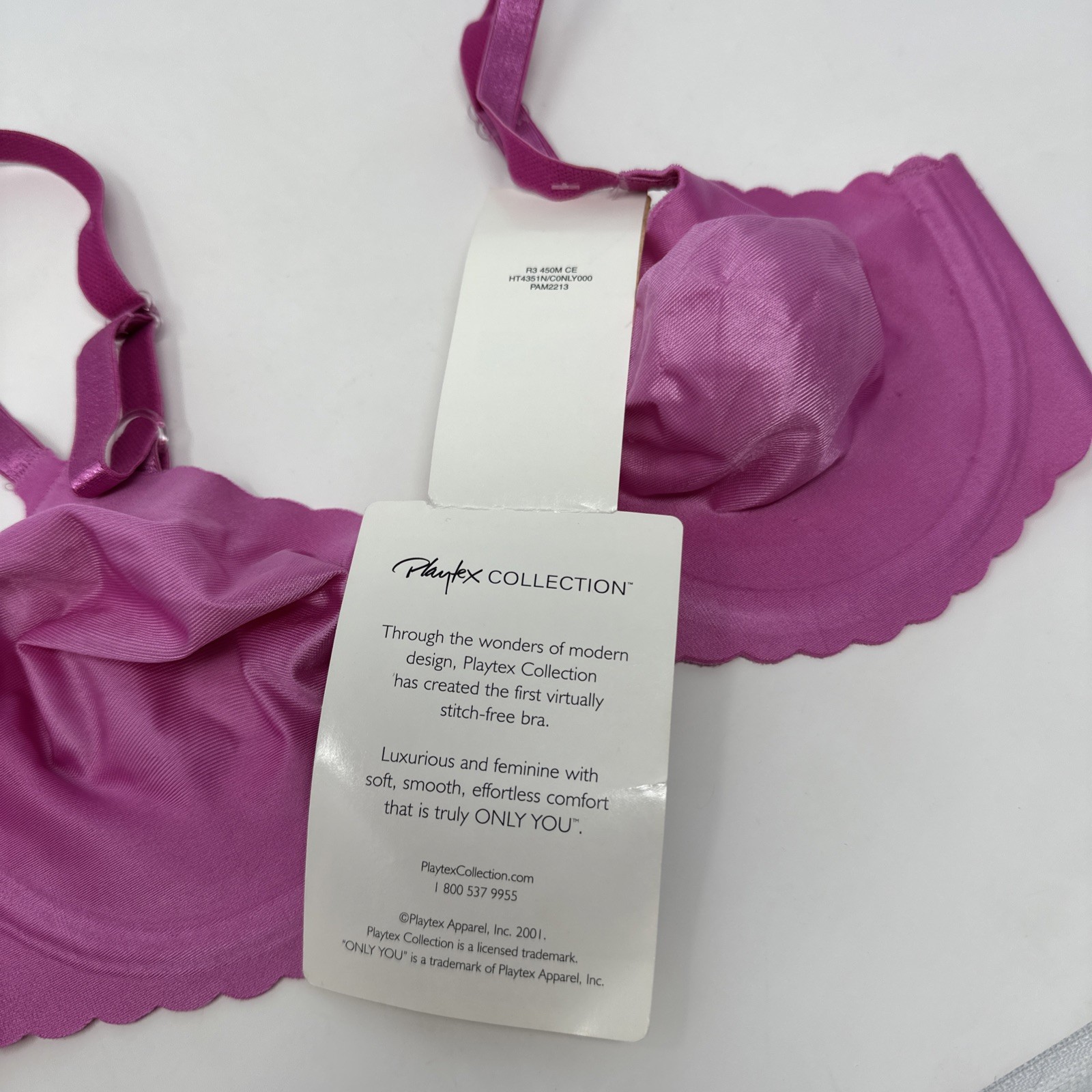 Vintage Playtex Unlined Underwire Bra Style 4351 Orchid Size 34B Only You Y2K