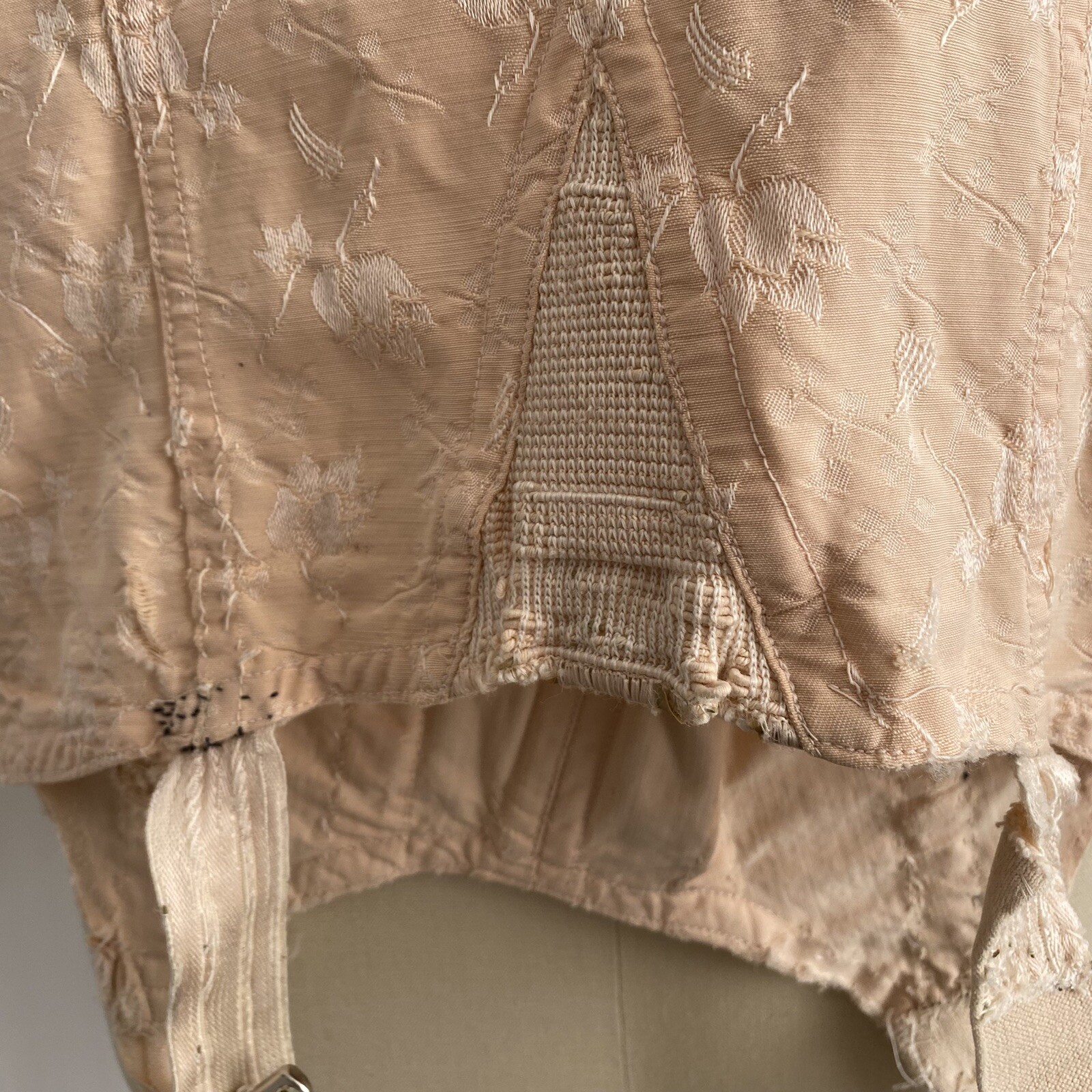 READ Vtg Sears Charmode Corset Girdle Open Bottom USA DAMAGED