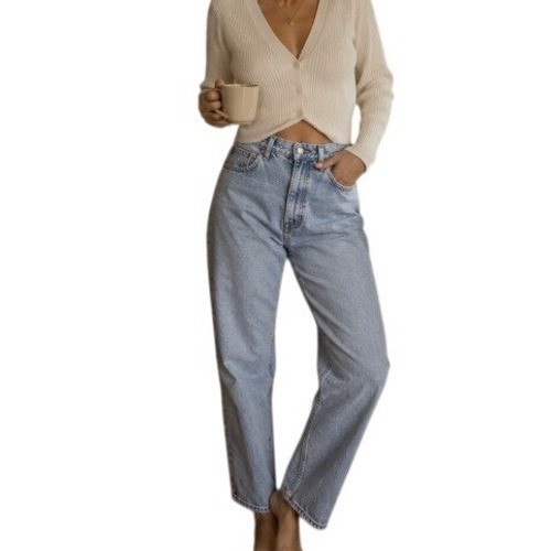 Vintage 1990s Butter Mom Jeans 34×30 Light Blue Tapered Denim Straight Heritage