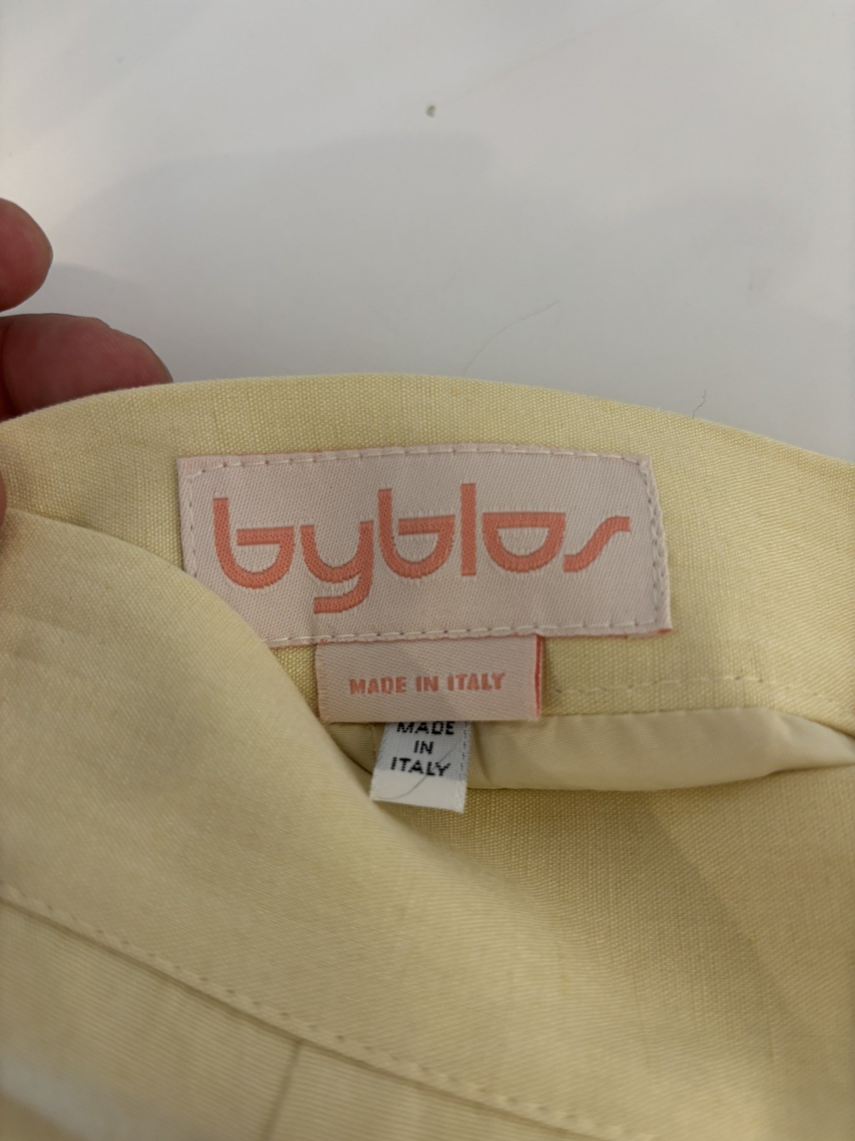 Vintage Byblos Cream Cutwork Fringe Jacket Made in Italy Size IT42 / US 8