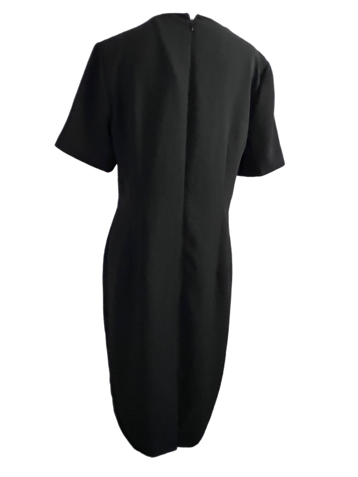 Vintage Worthington Black Lined Shift Dress Size 10 Made in Honduras