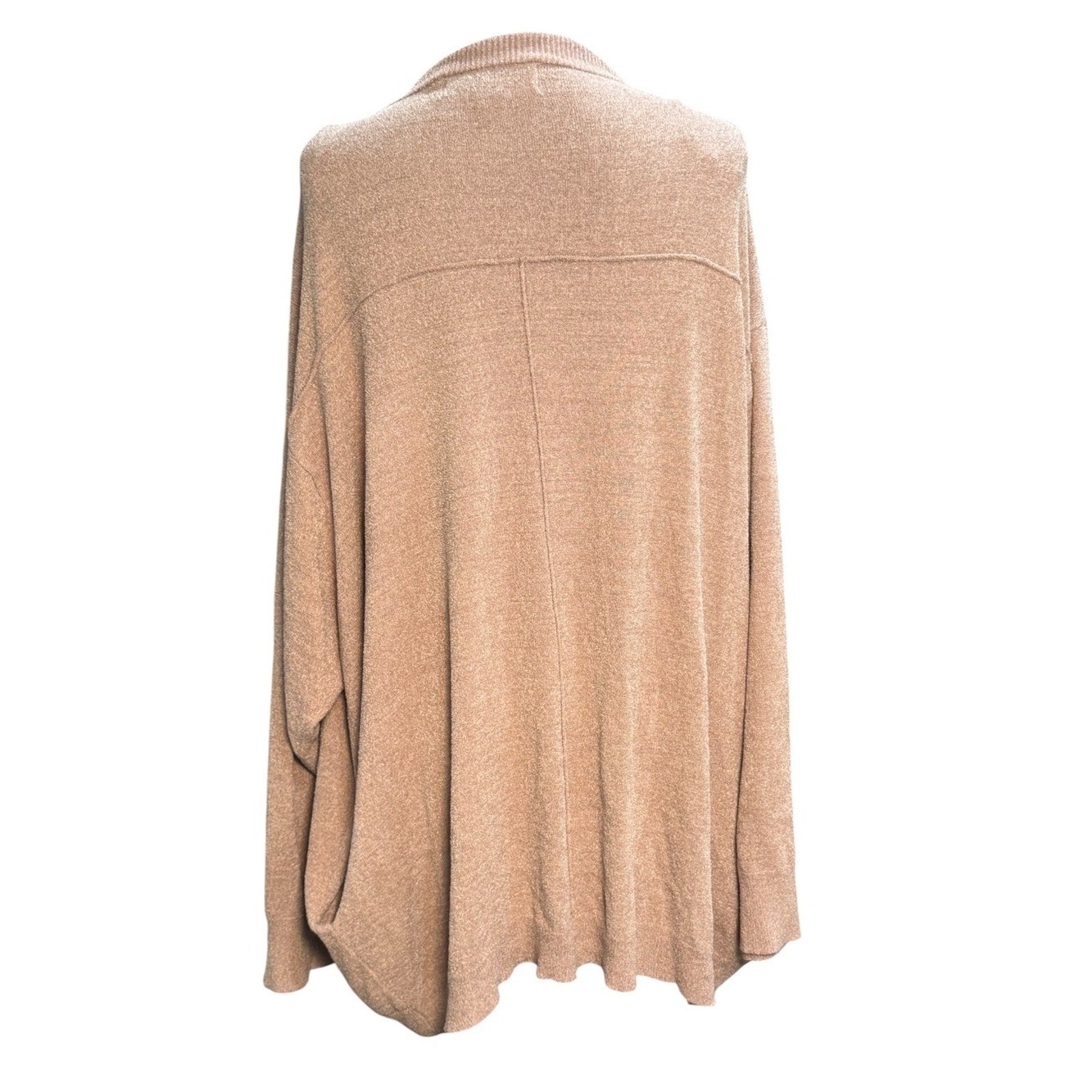 Vintage Havana -Women&rsquo;s Cozy Cardigan Sweater – Tan/Light Brown – Size M