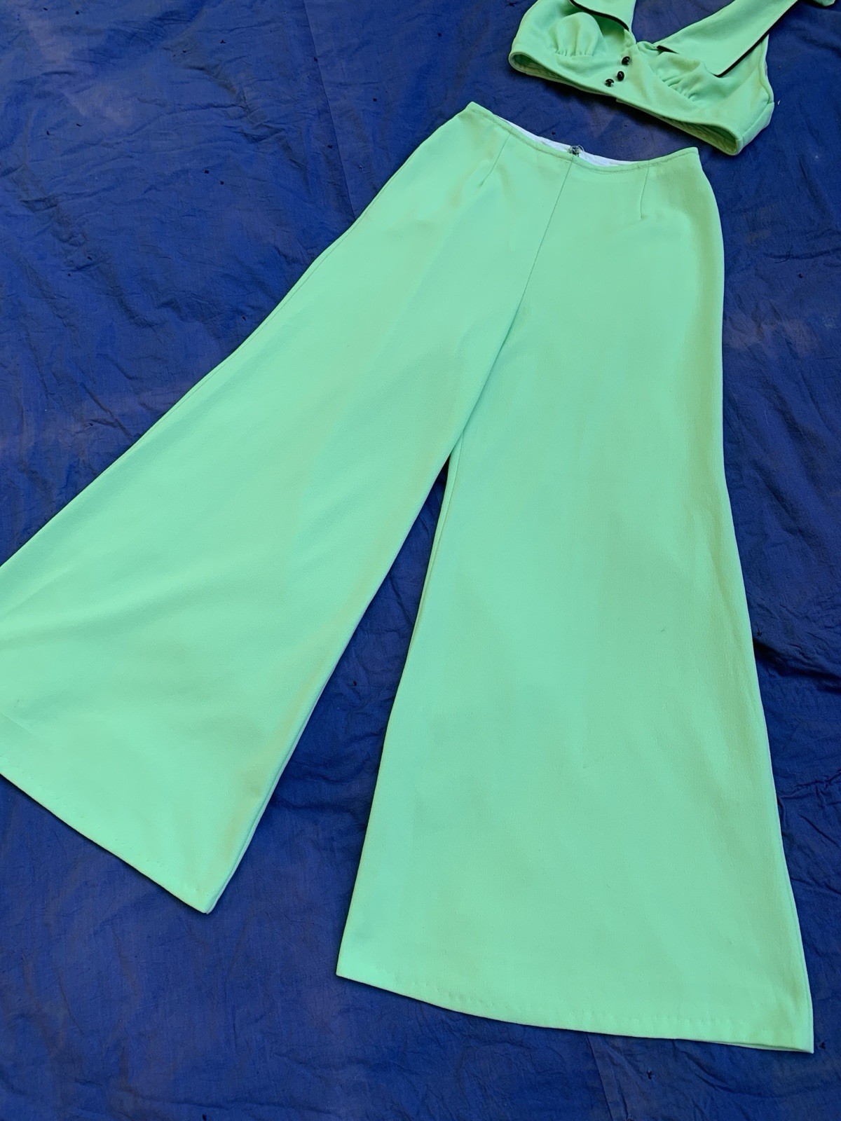 1970&rsquo;s Mint Two-piece Flared Halter Top Set