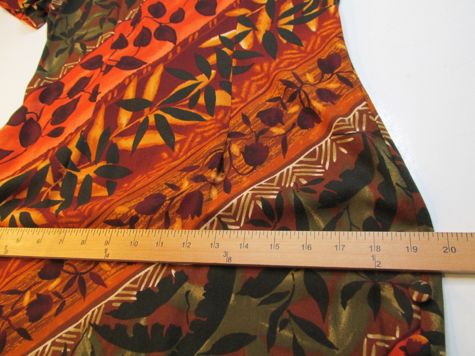NWT DAWN JOY VINTAGE Y2K Maxi Dress Women 5/6 Multicolor Short Sleeve USA TRIBAL
